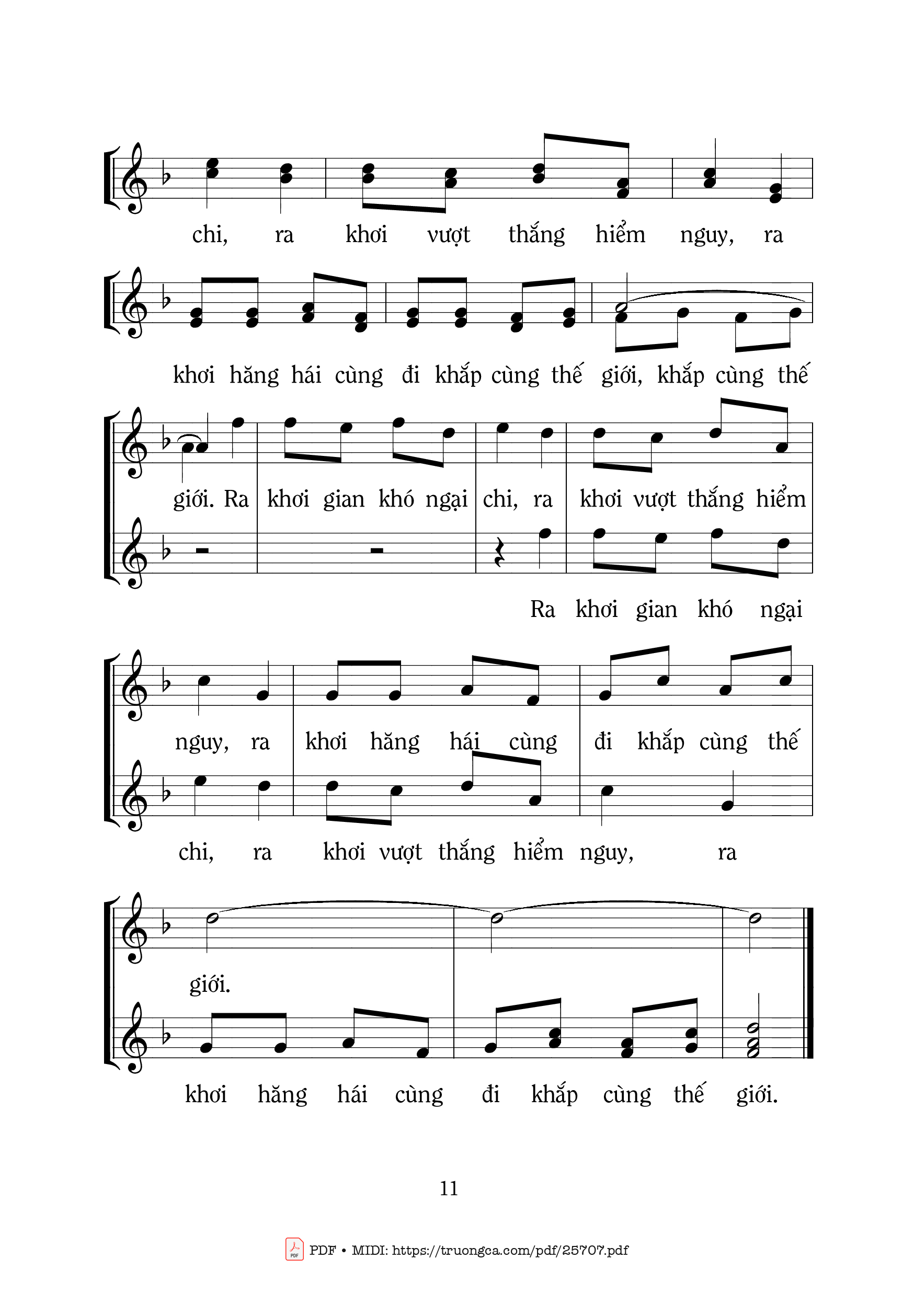 Page 2 of Sheet music PDF Vâng Lời Thầy, Con Thả Lưới - Mi Trầm