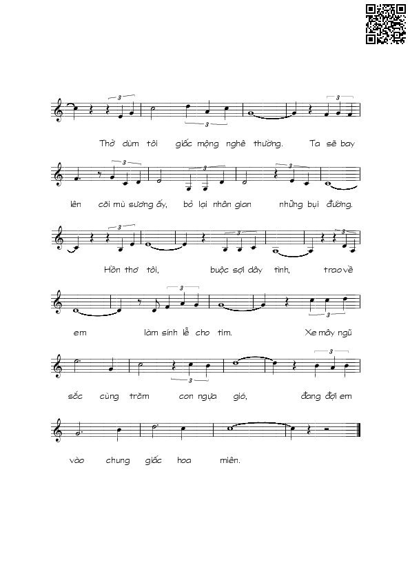 Page 2 of Sheet music PDF Hãy lại gần đây - Cung Nhật