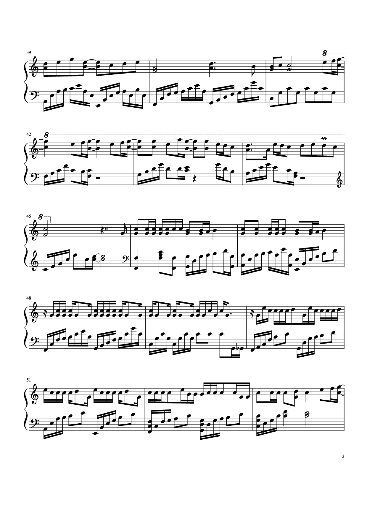 Page 3 of Sheet music PDF Piano Nơi này có anh Piano - Sơn Tùng
