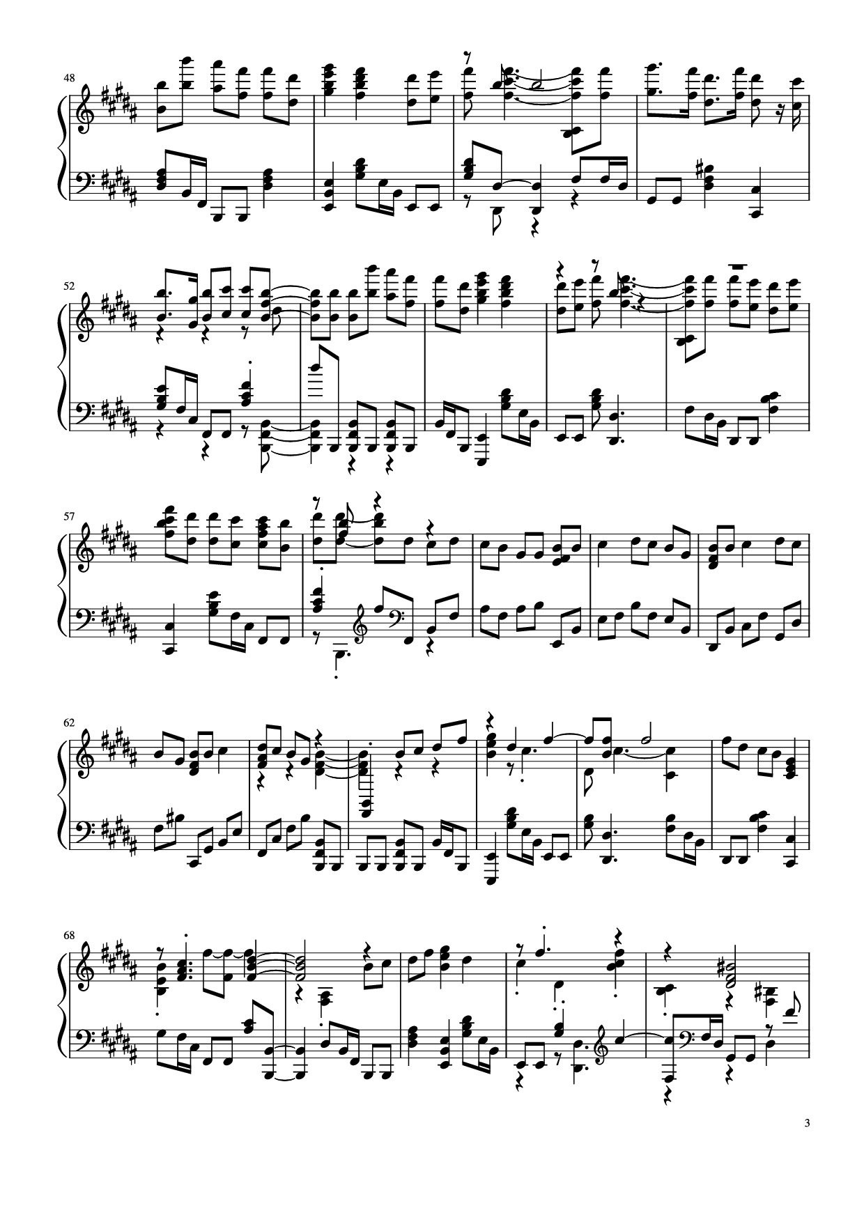 Page 3 of Sheet music PDF Piano Đừng làm trái tim anh đau Piano - Bởi: Sơn Tùng M-PT