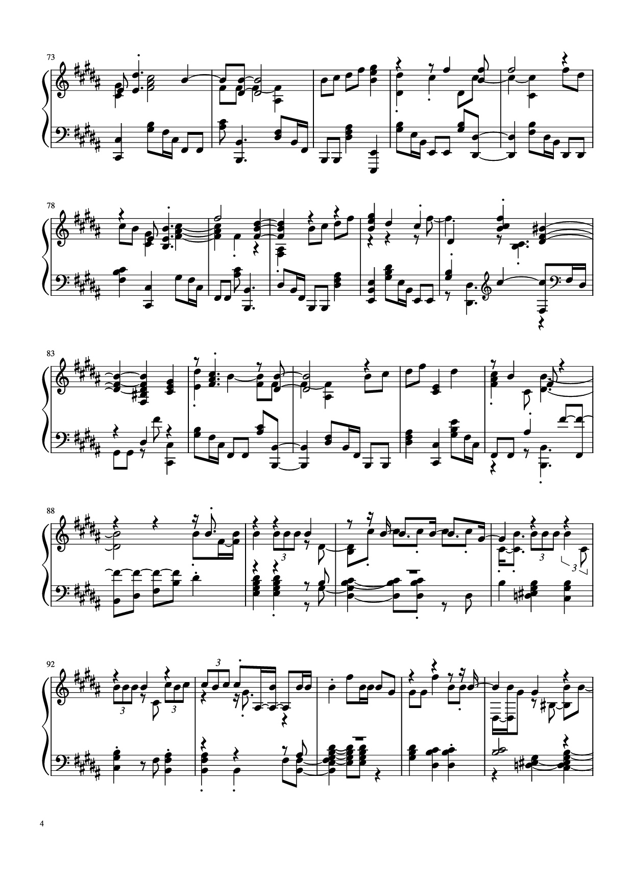 Page 4 of Sheet music PDF Piano Đừng làm trái tim anh đau Piano - Bởi: Sơn Tùng M-PT