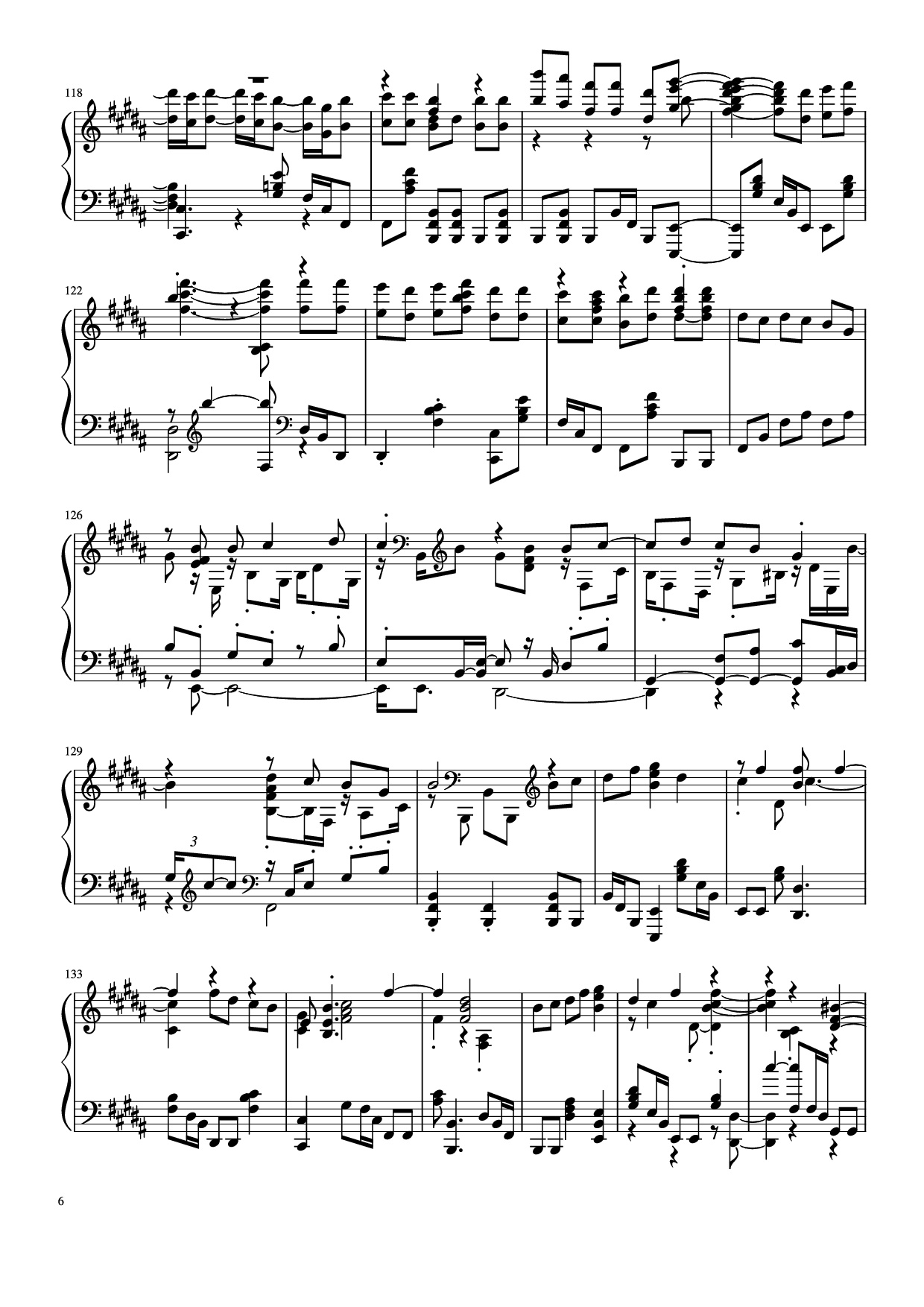 Page 6 of Sheet music PDF Piano Đừng làm trái tim anh đau Piano - Bởi: Sơn Tùng M-PT