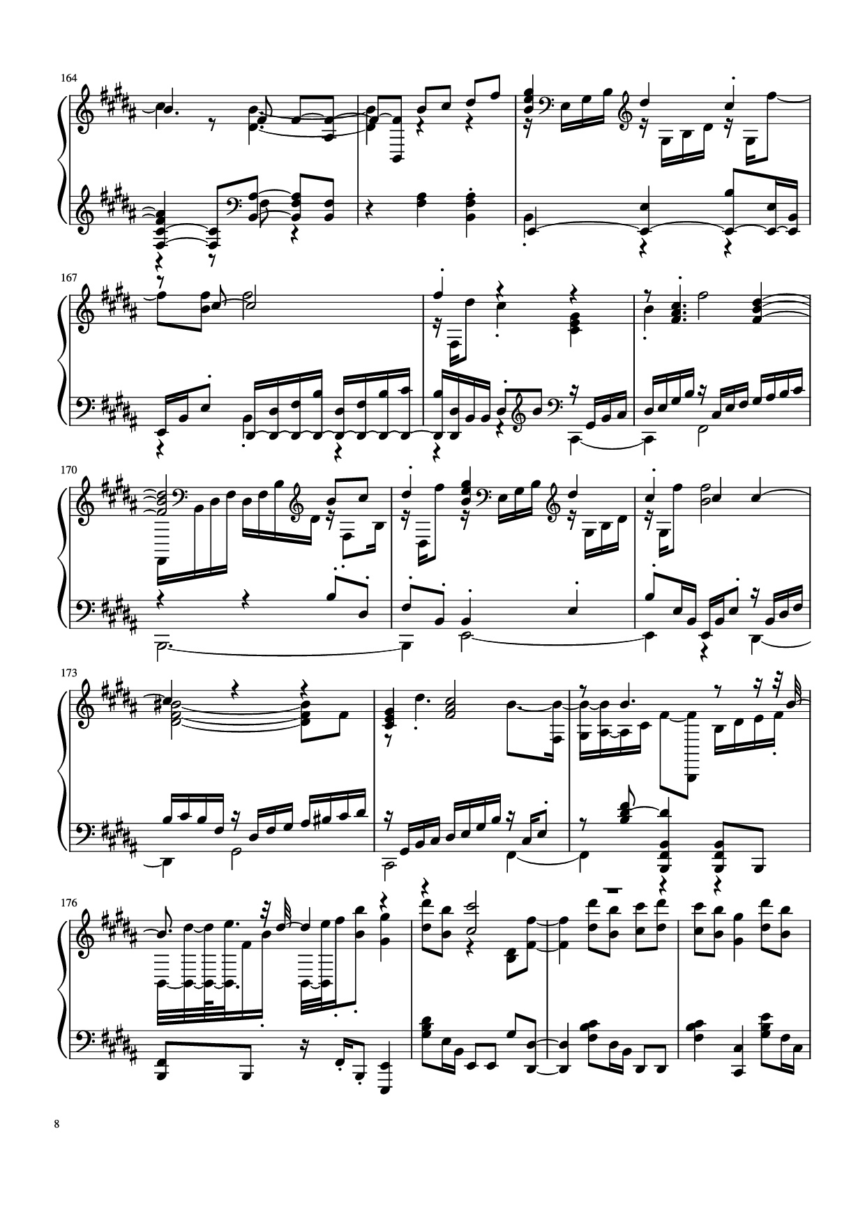 Page 8 of Sheet music PDF Piano Đừng làm trái tim anh đau Piano - Bởi: Sơn Tùng M-PT
