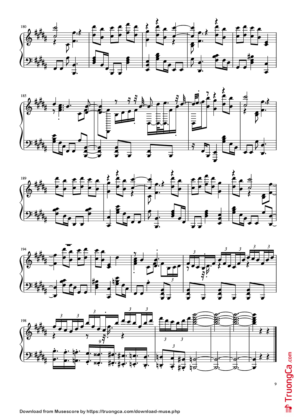 Page 9 of Sheet music PDF Piano Đừng làm trái tim anh đau Piano - Bởi: Sơn Tùng M-PT