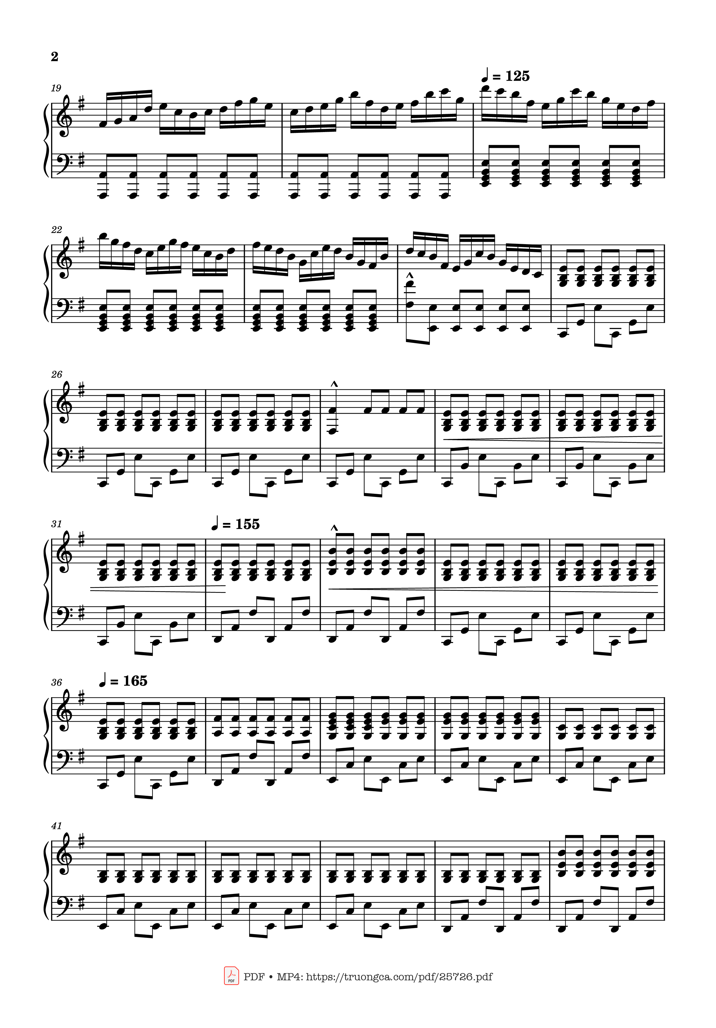 Page 2 of Sheet music PDF Piano Can You Hear The Music Piano Easy - Oppenheimer