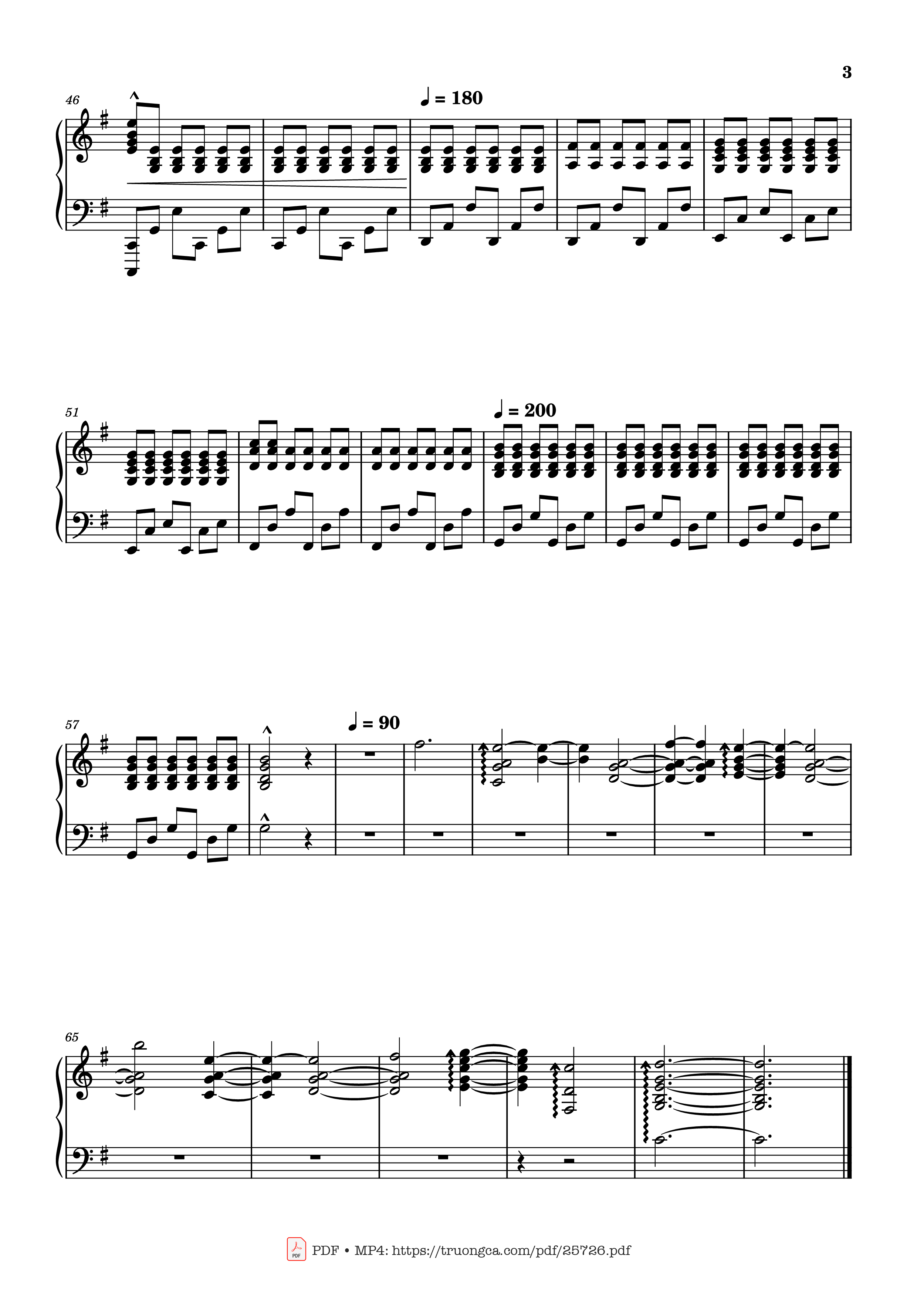 Page 3 of Sheet music PDF Piano Can You Hear The Music Piano Easy - Oppenheimer