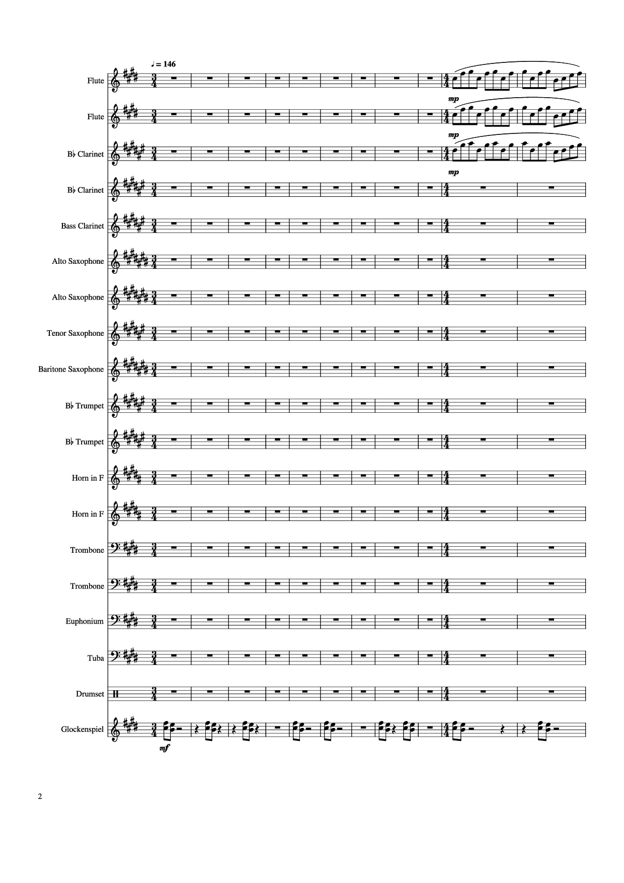Page 2 of Sheet music PDF Weathering With You - Grand Escape - Arr. Gracia