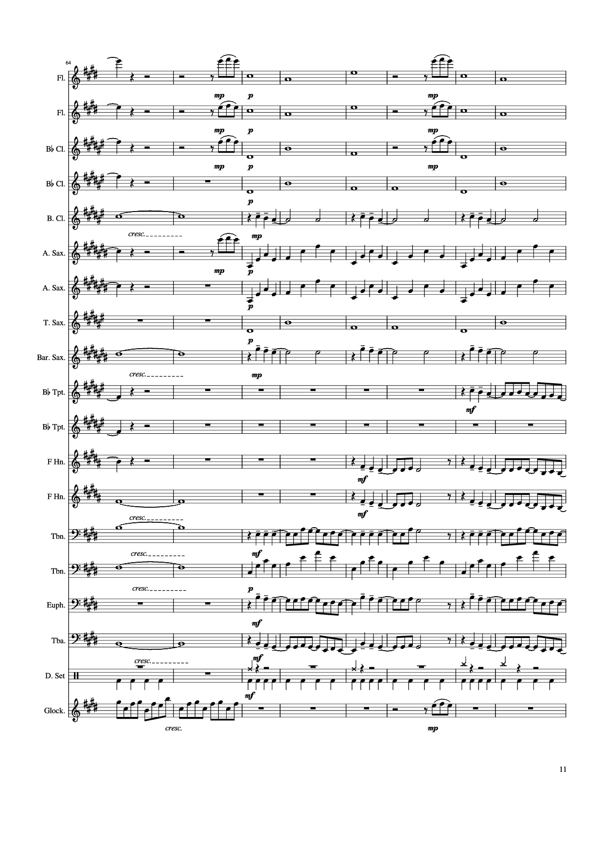 Page 11 of Sheet music PDF Weathering With You - Grand Escape - Arr. Gracia