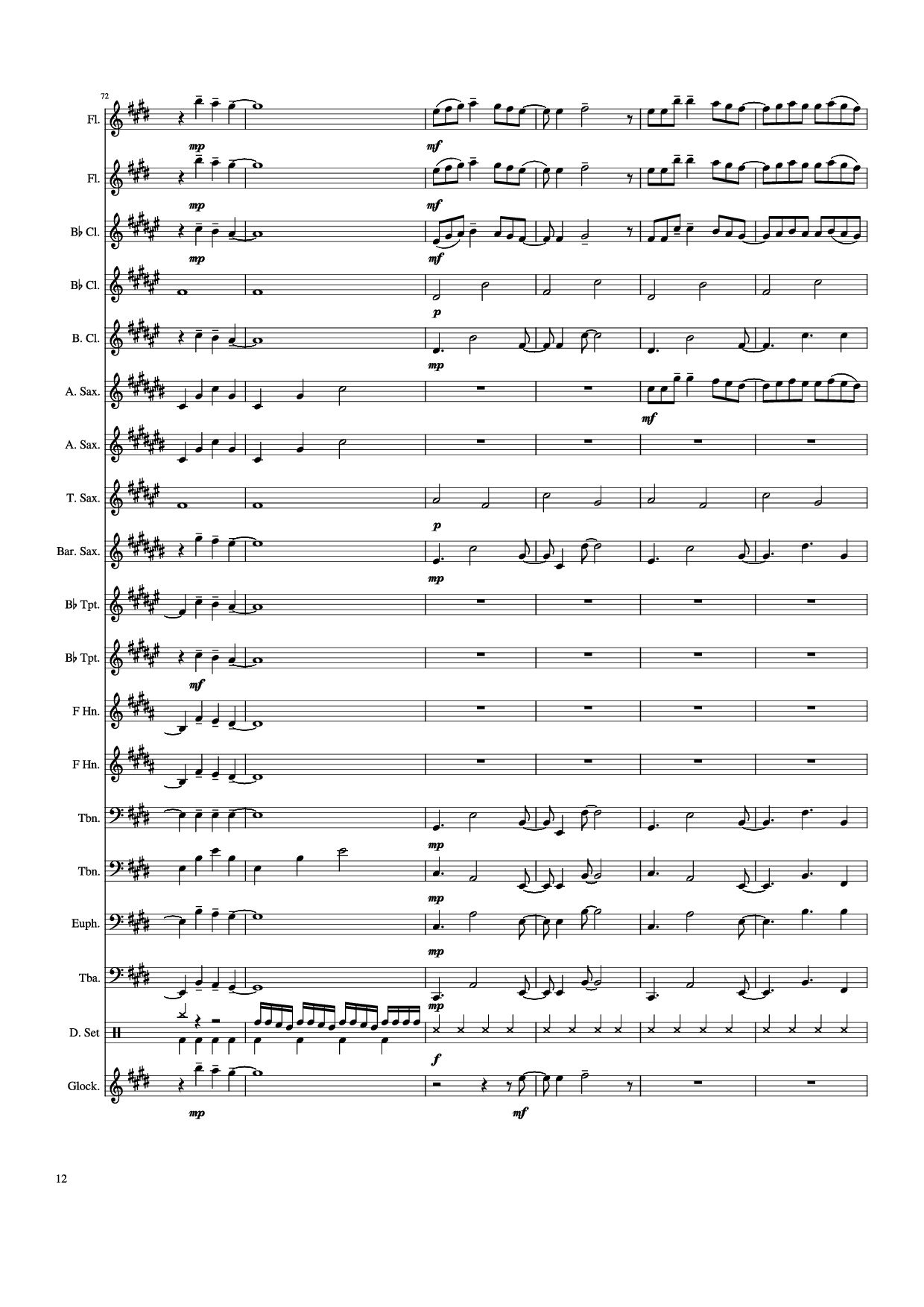 Page 12 of Sheet music PDF Weathering With You - Grand Escape - Arr. Gracia