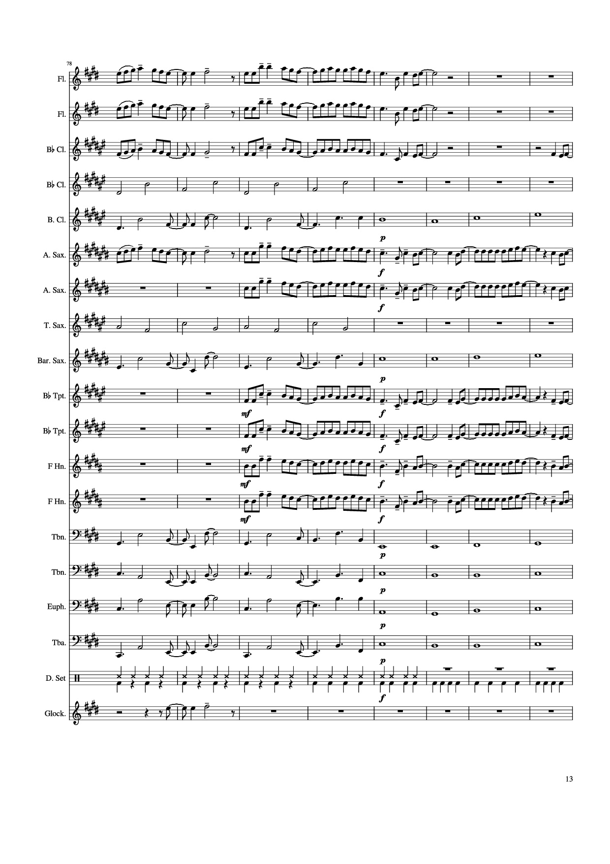 Page 13 of Sheet music PDF Weathering With You - Grand Escape - Arr. Gracia