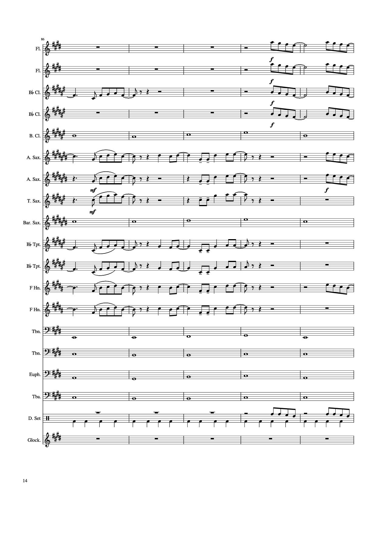 Page 14 of Sheet music PDF Weathering With You - Grand Escape - Arr. Gracia