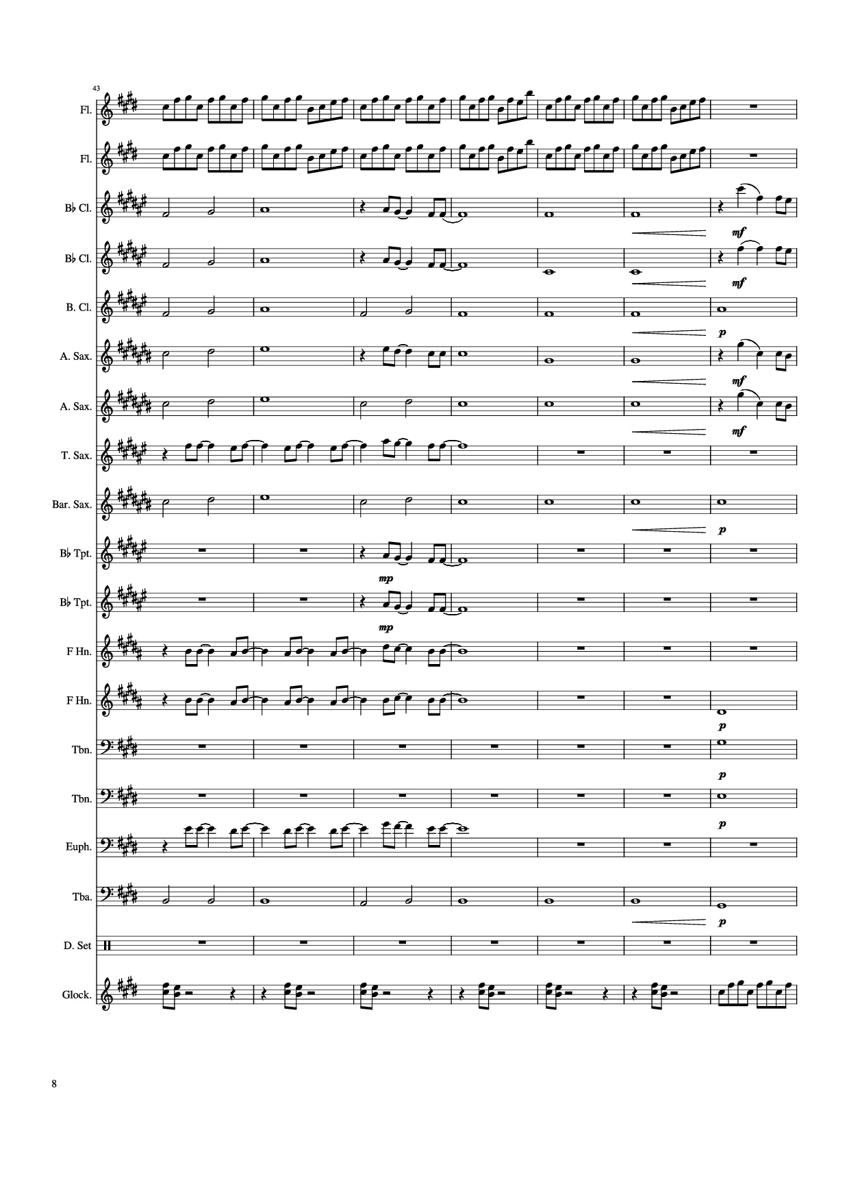 Page 8 of Sheet music PDF Weathering With You - Grand Escape - Arr. Gracia