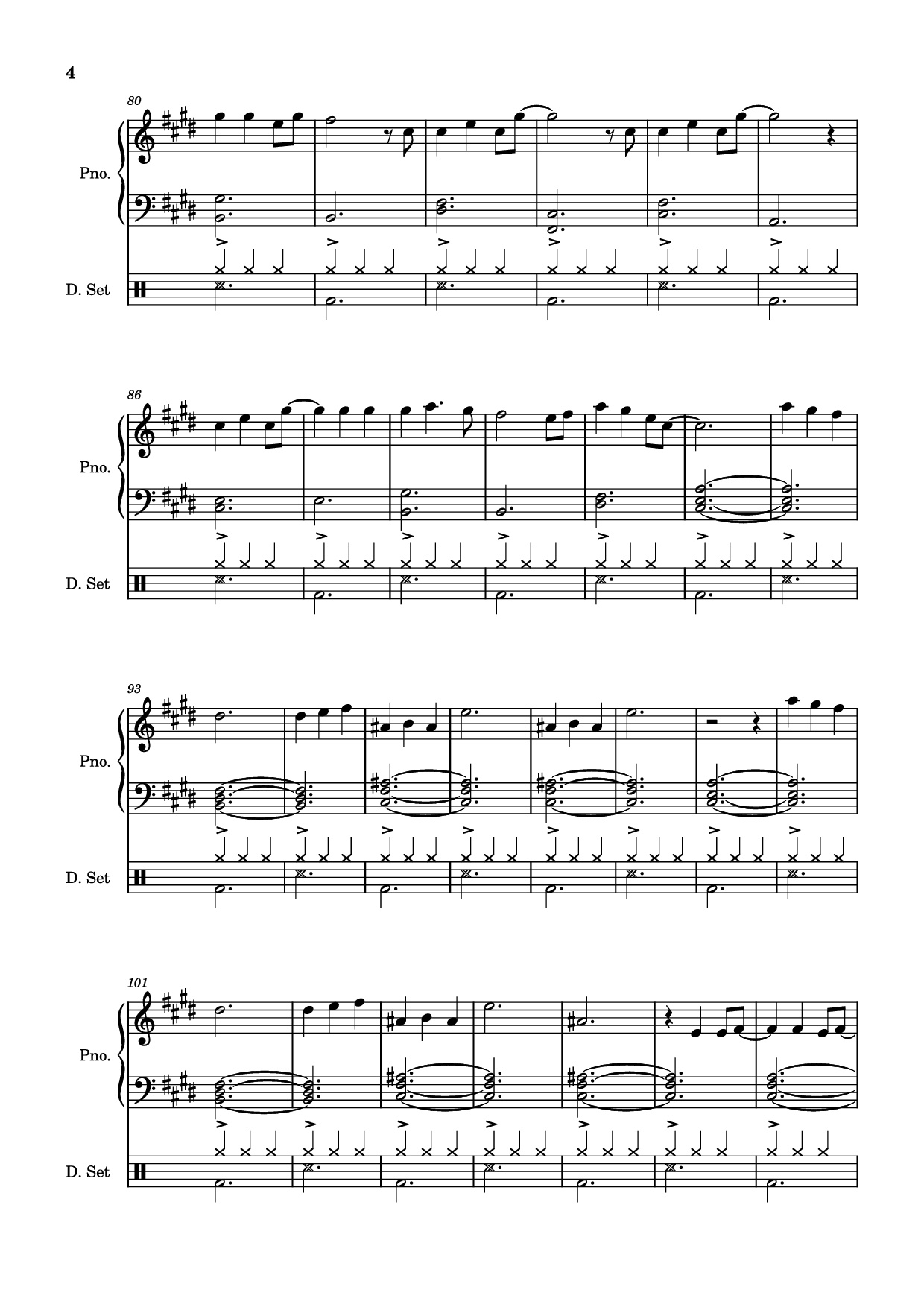 Page 4 of Sheet music PDF Piano Those Eyes Piano - Words and Music by