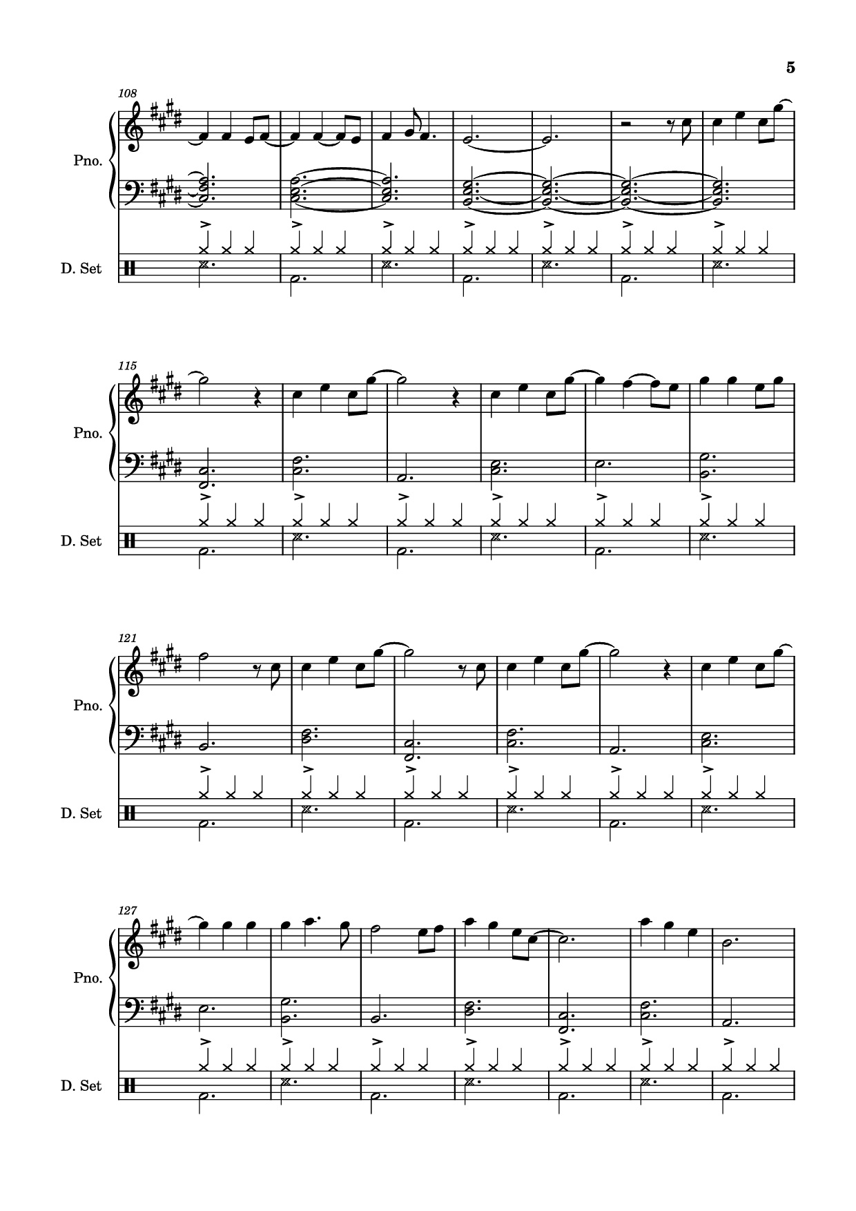 Page 5 of Sheet music PDF Piano Those Eyes Piano - Words and Music by