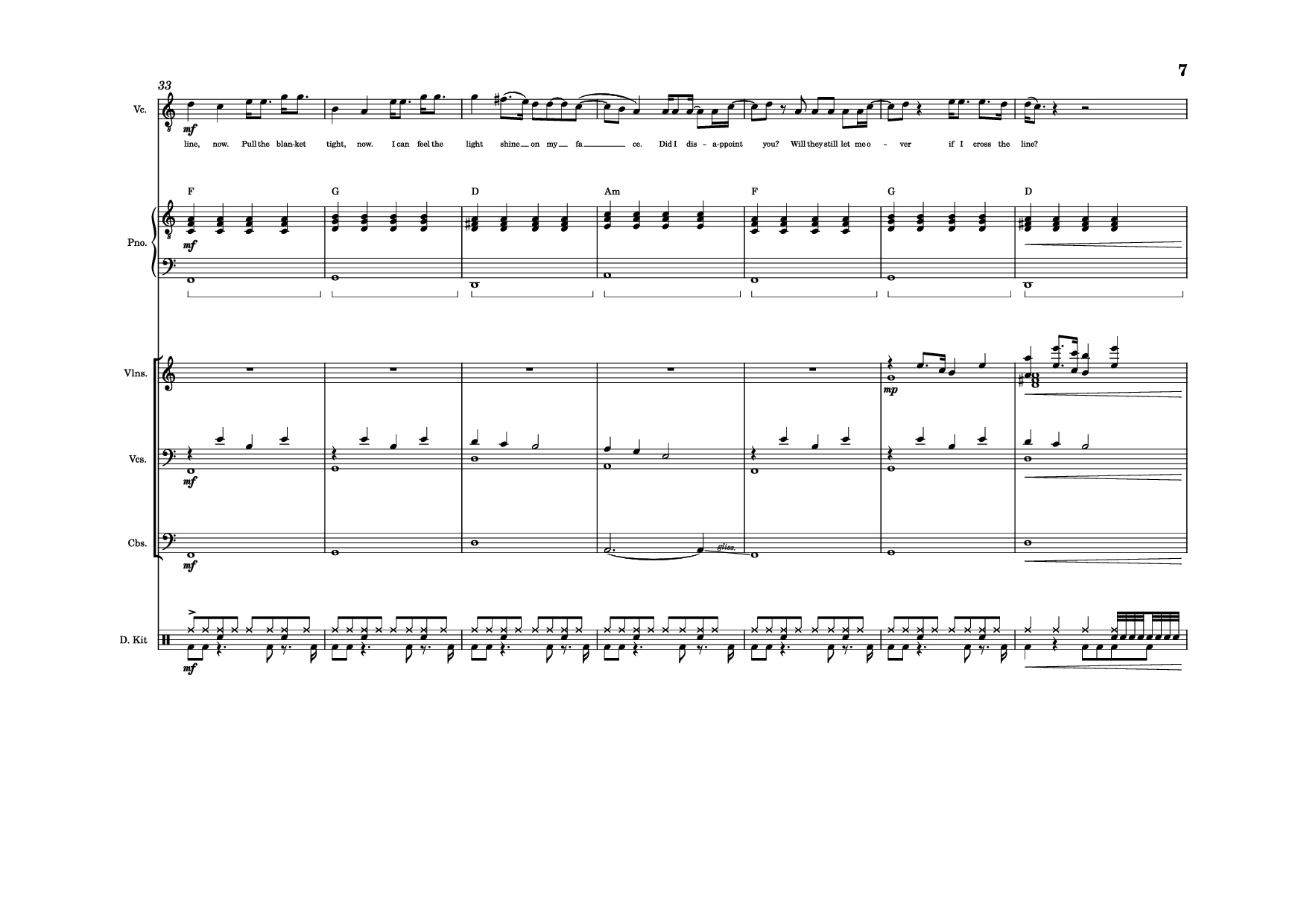Page 7 of Sheet music PDF The Line Piano - Twenty one pilots