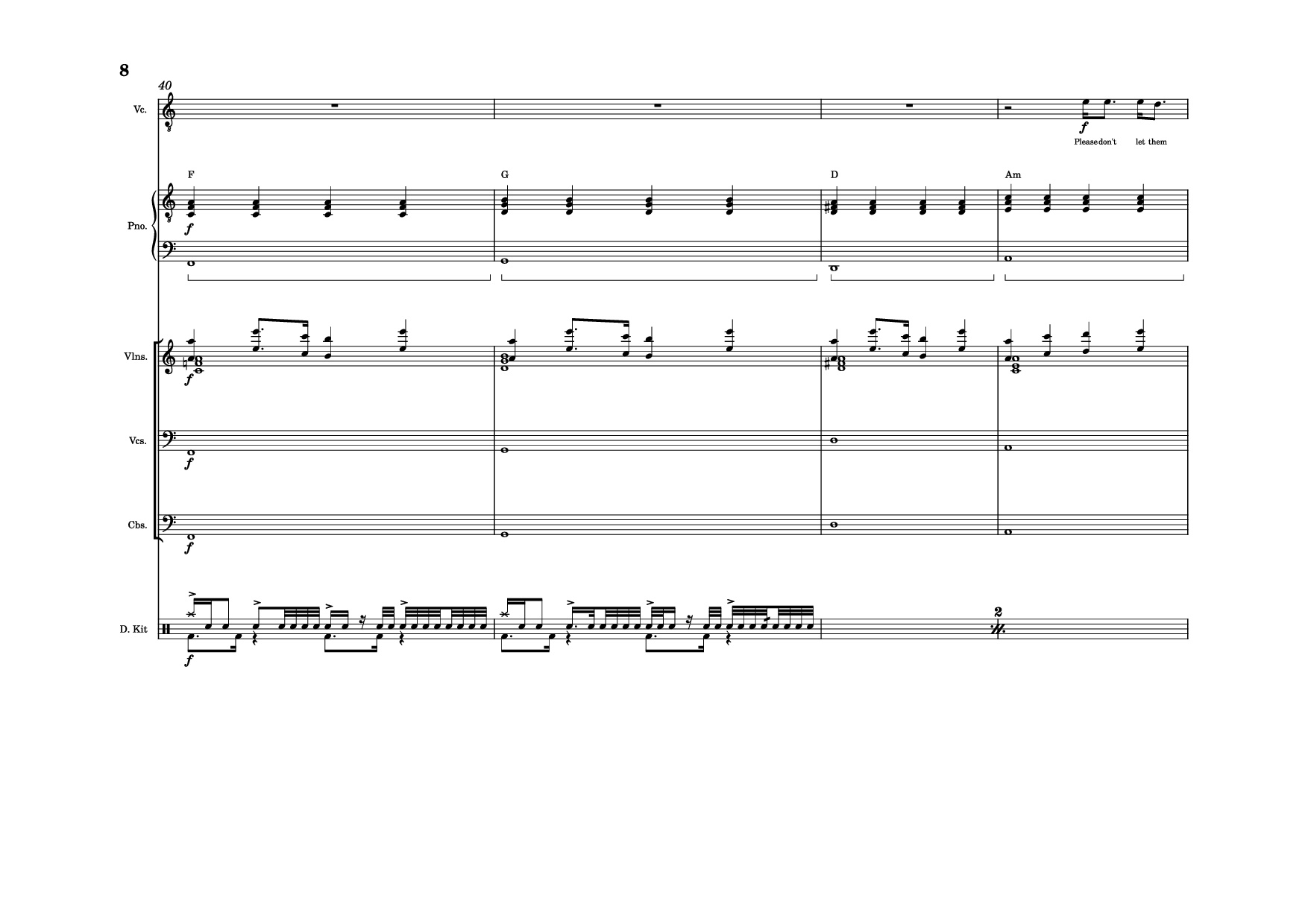 Page 8 of Sheet music PDF The Line Piano - Twenty one pilots