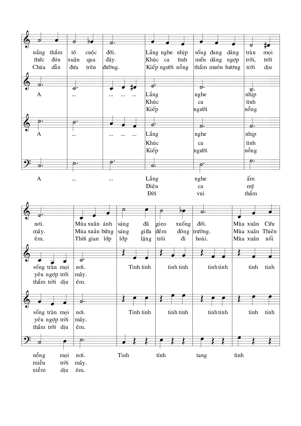 Page 2 of Sheet music PDF Mùa Xuân Ước Mơ - Ngọc Linh