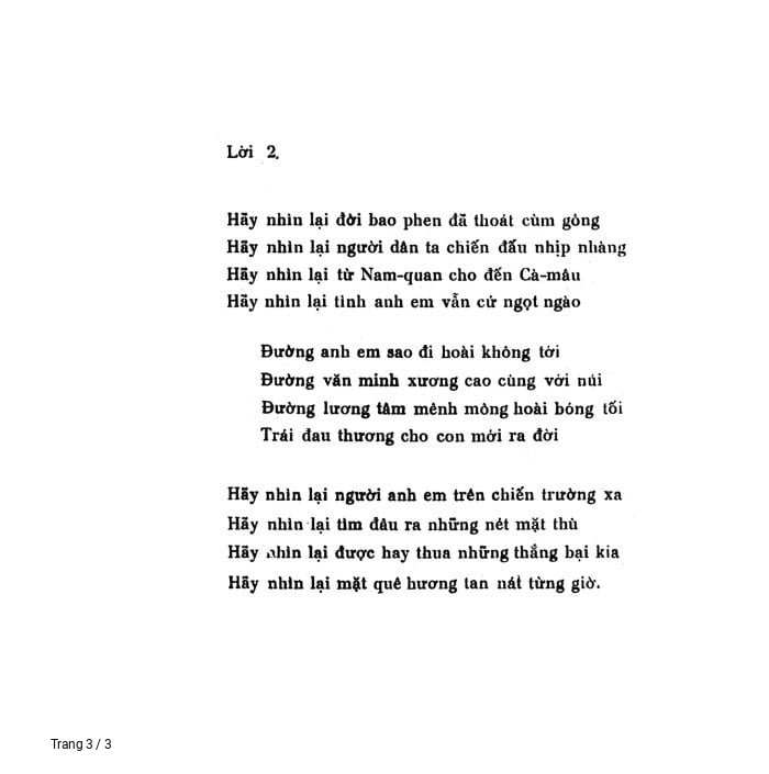 Page 3 of Sheet music PDF Hãy nhìn lại - Trịnh Công Sơn