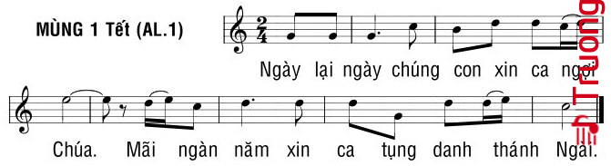 Page 2 of Sheet music PDF Thtm. Ngày Mồng Một Tết - Bùi Ninh