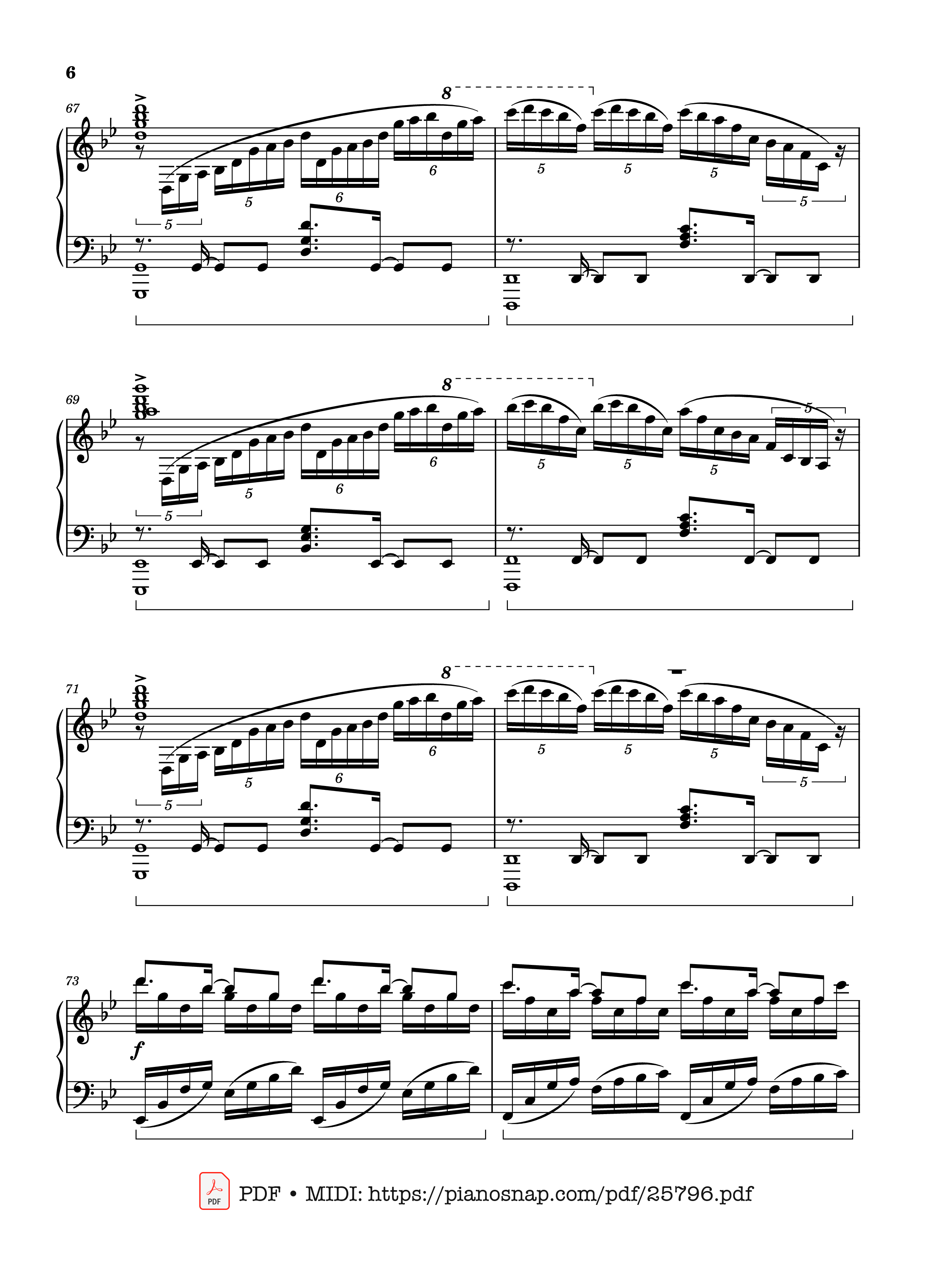 Page 6 of Sheet music PDF Piano Unravel (Tokyo Ghoul) Piano - Animenz