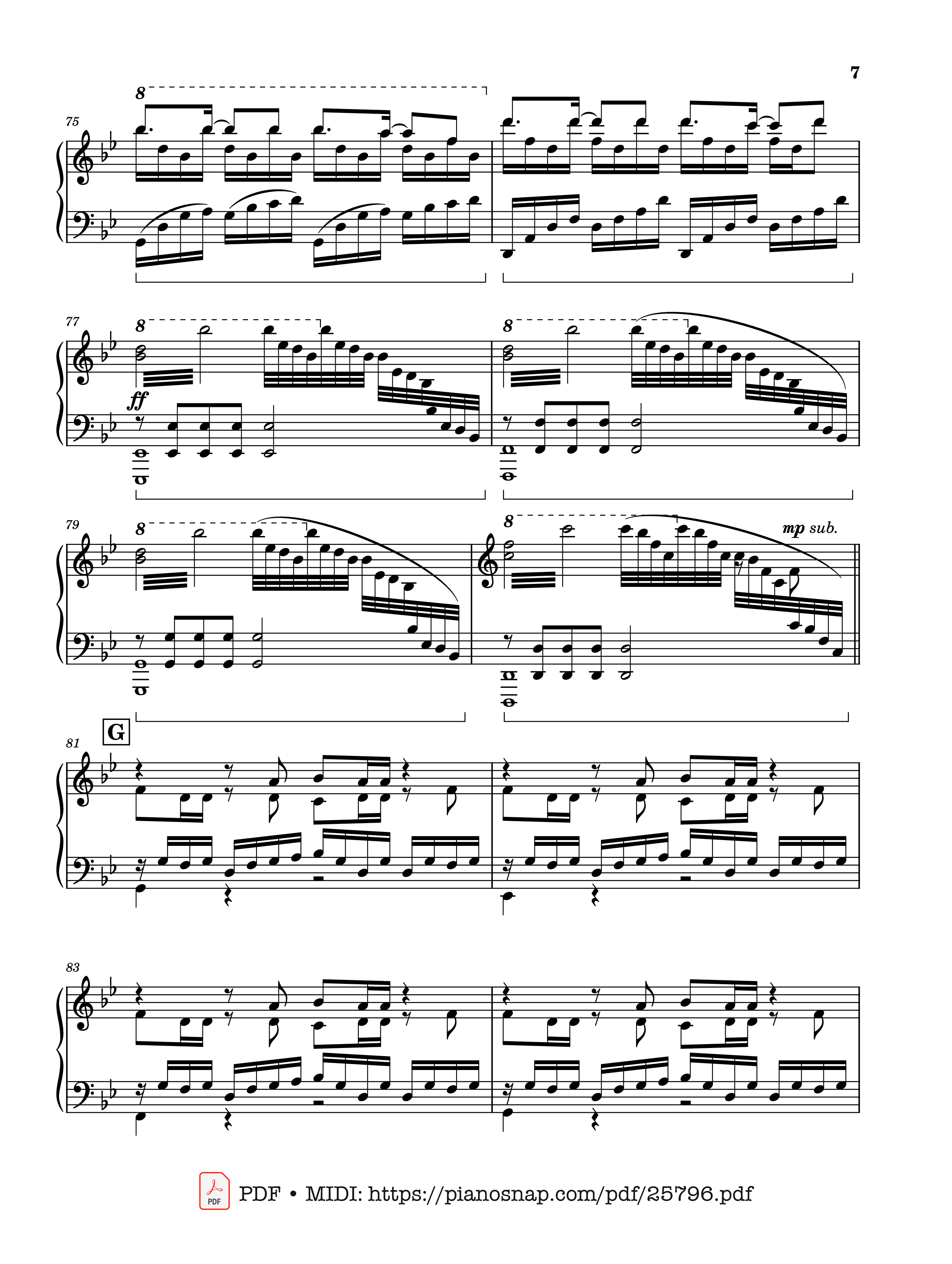 Page 7 of Sheet music PDF Piano Unravel (Tokyo Ghoul) Piano - Animenz