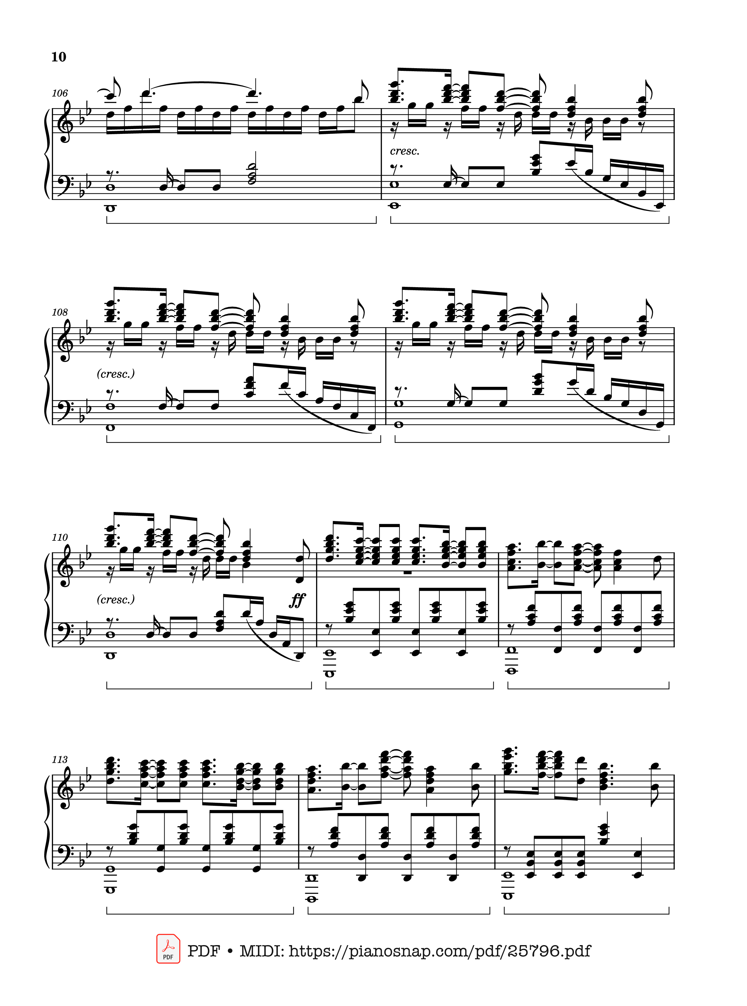 Page 10 of Sheet music PDF Piano Unravel (Tokyo Ghoul) Piano - Animenz