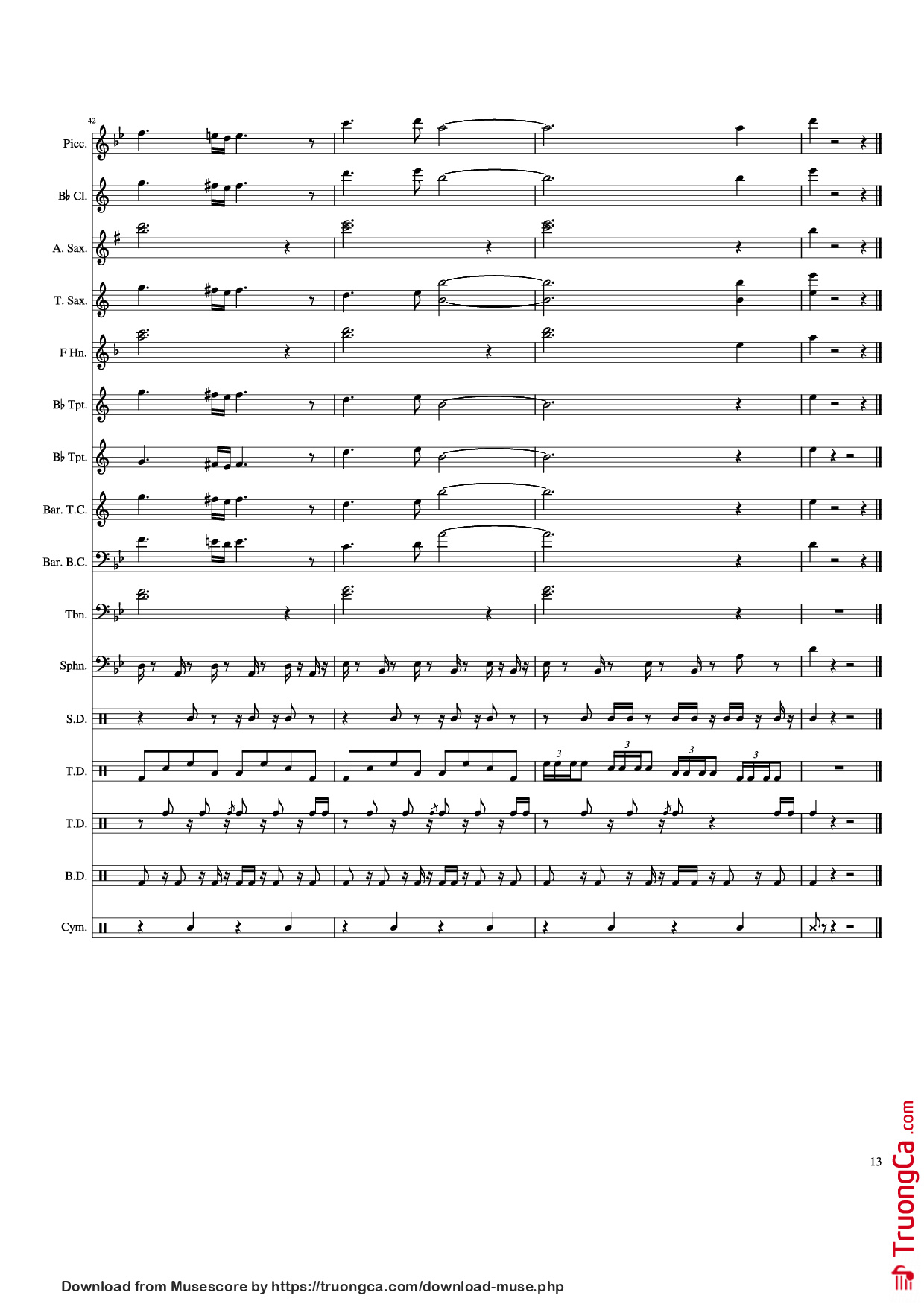 Page 13 of Sheet music PDF Big Ballin