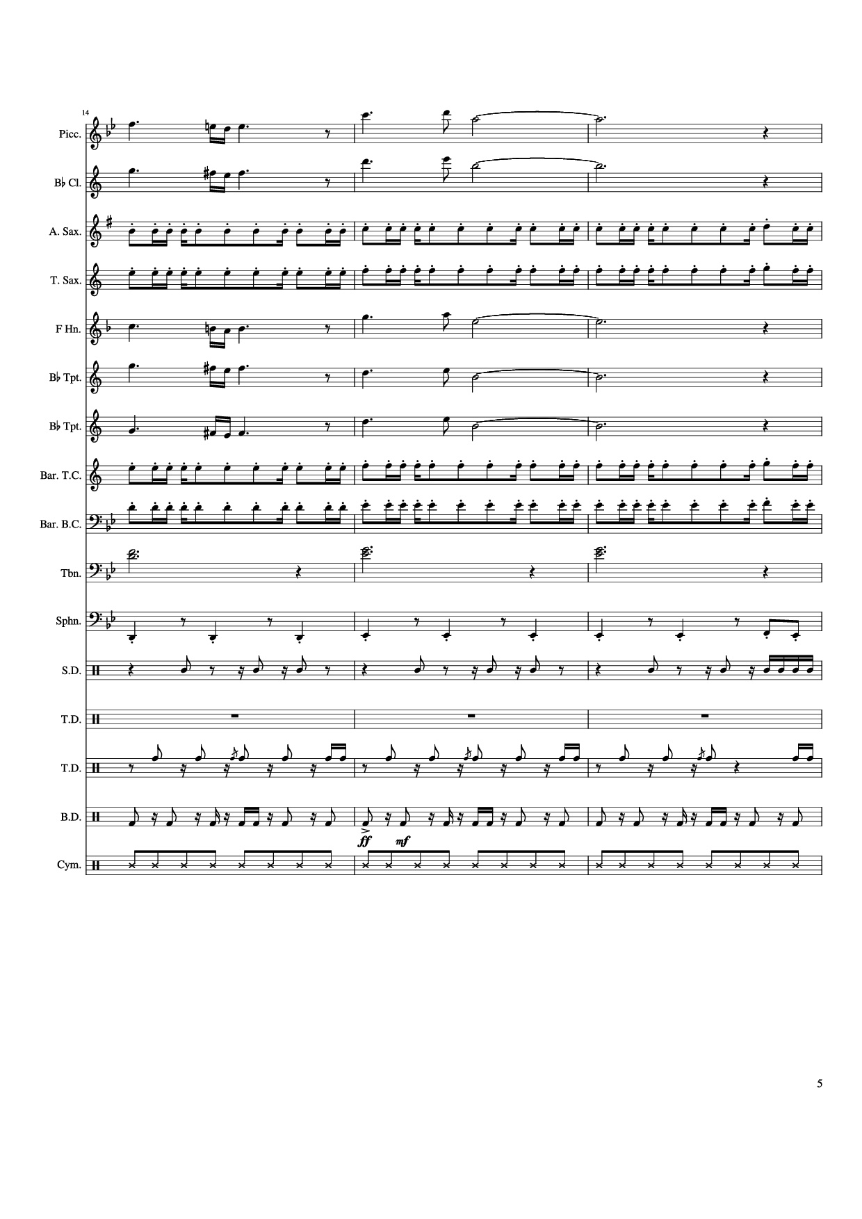 Page 5 of Sheet music PDF Big Ballin