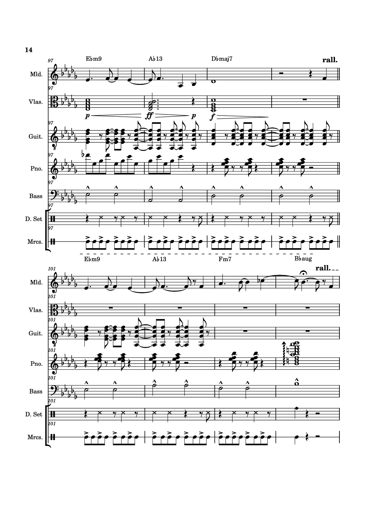 Page 14 of Sheet music PDF Piano Guitar Tab From The Start Piano - Arrangement by ste