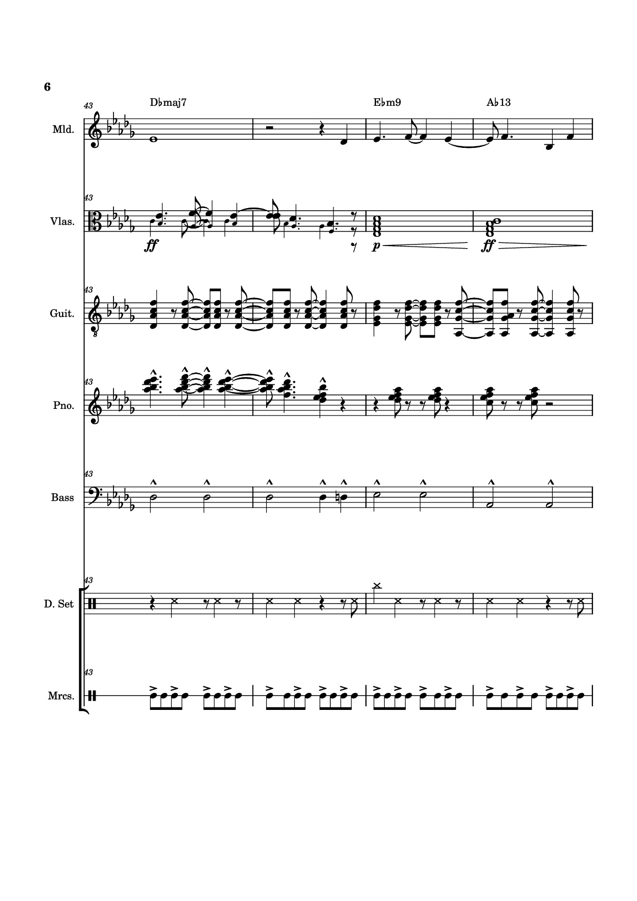 Page 6 of Sheet music PDF Piano Guitar Tab From The Start Piano - Arrangement by ste