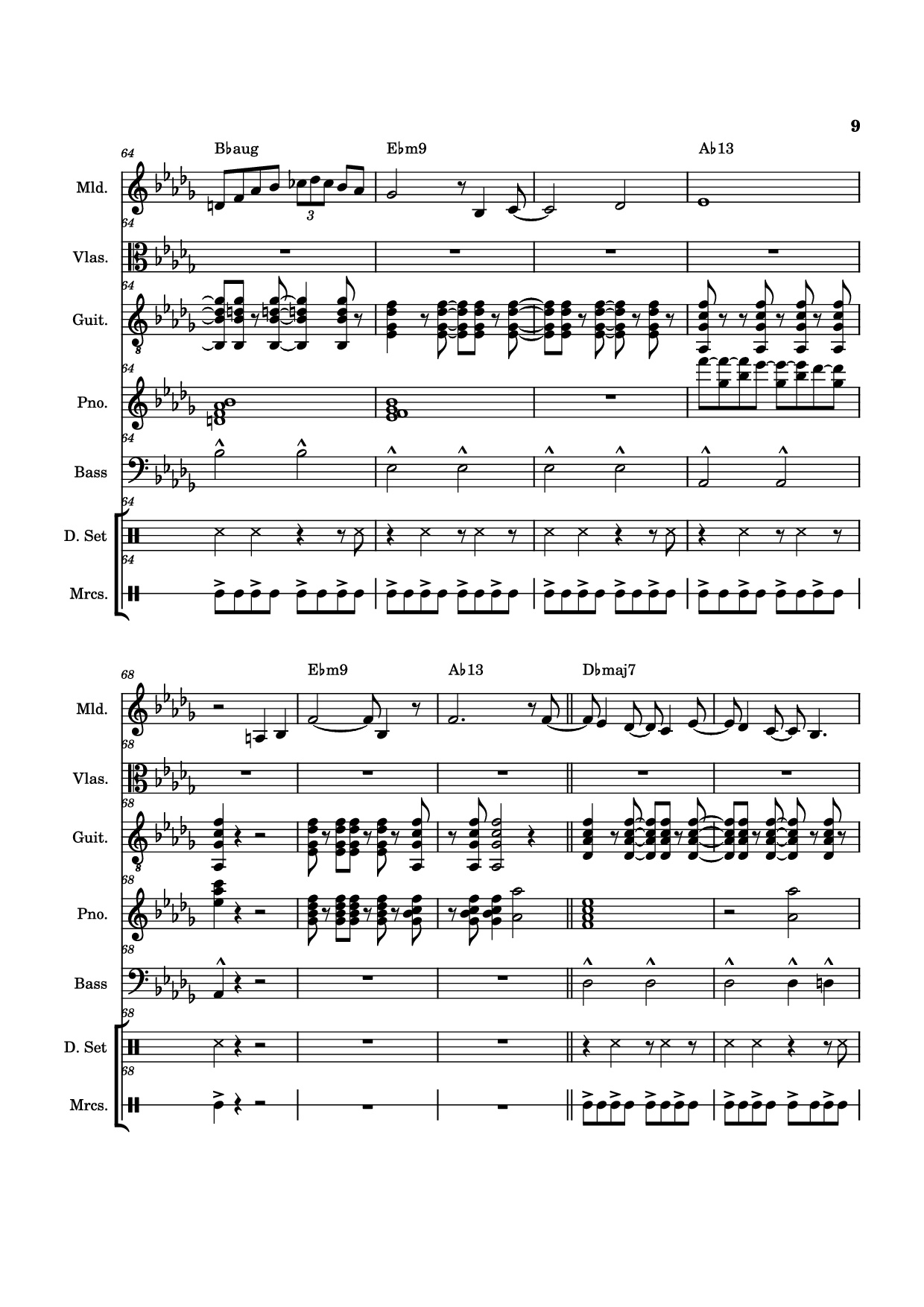 Page 9 of Sheet music PDF Piano Guitar Tab From The Start Piano - Arrangement by ste