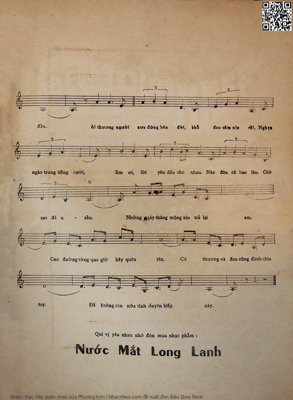 Page 5 of Sheet music PDF Hãy quên nhau - Phương Kim