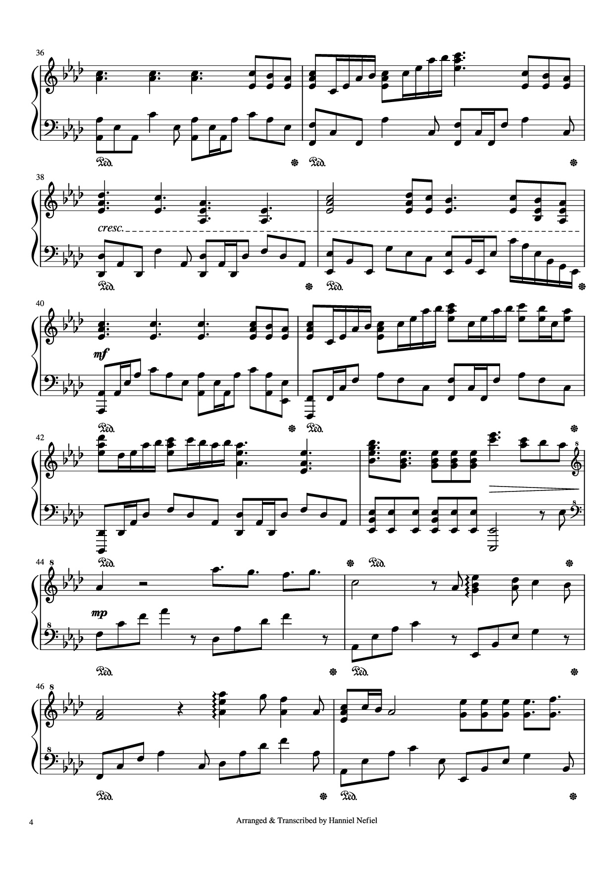 Page 4 of Sheet music PDF Piano Perfect Piano - Ed Sheeran