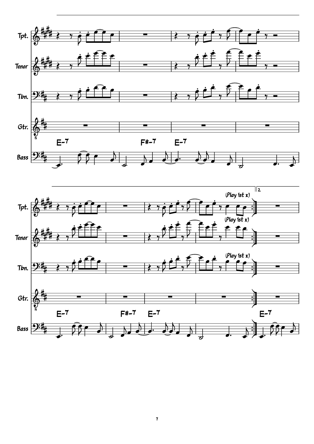 Page 7 of Sheet music PDF Guitar Tab Move On Up Guitar TAB - Curtis Mayfield