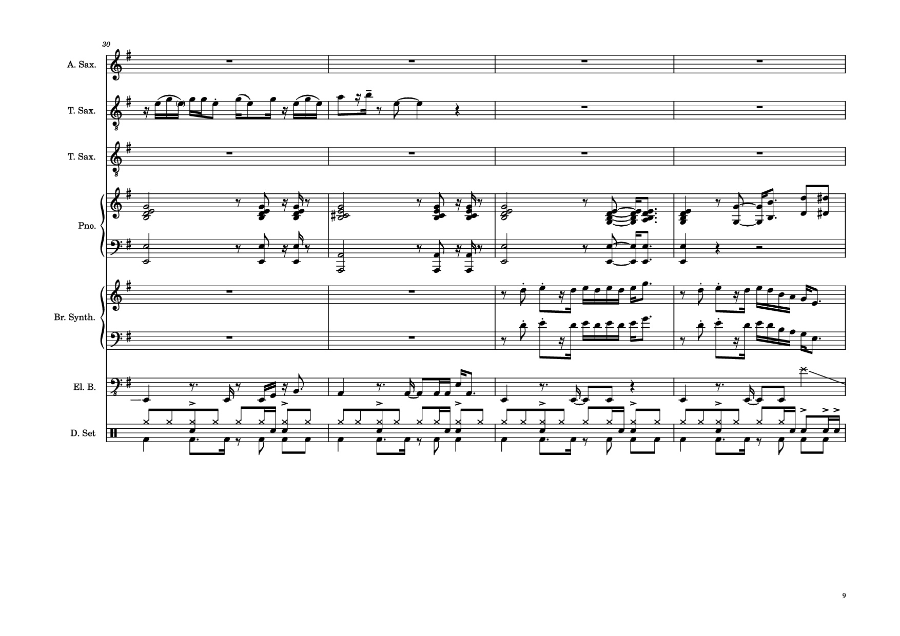 Page 9 of Sheet music PDF Piano Guitar Tab 176th Street Piano - Transcribed by