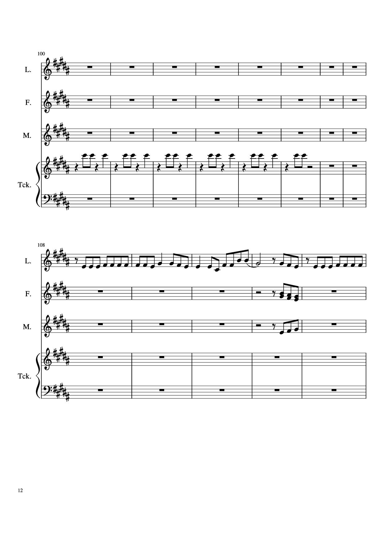 Page 12 of Sheet music PDF Piano The Ballad Of Sara Berry Piano - Music and Lyrics by