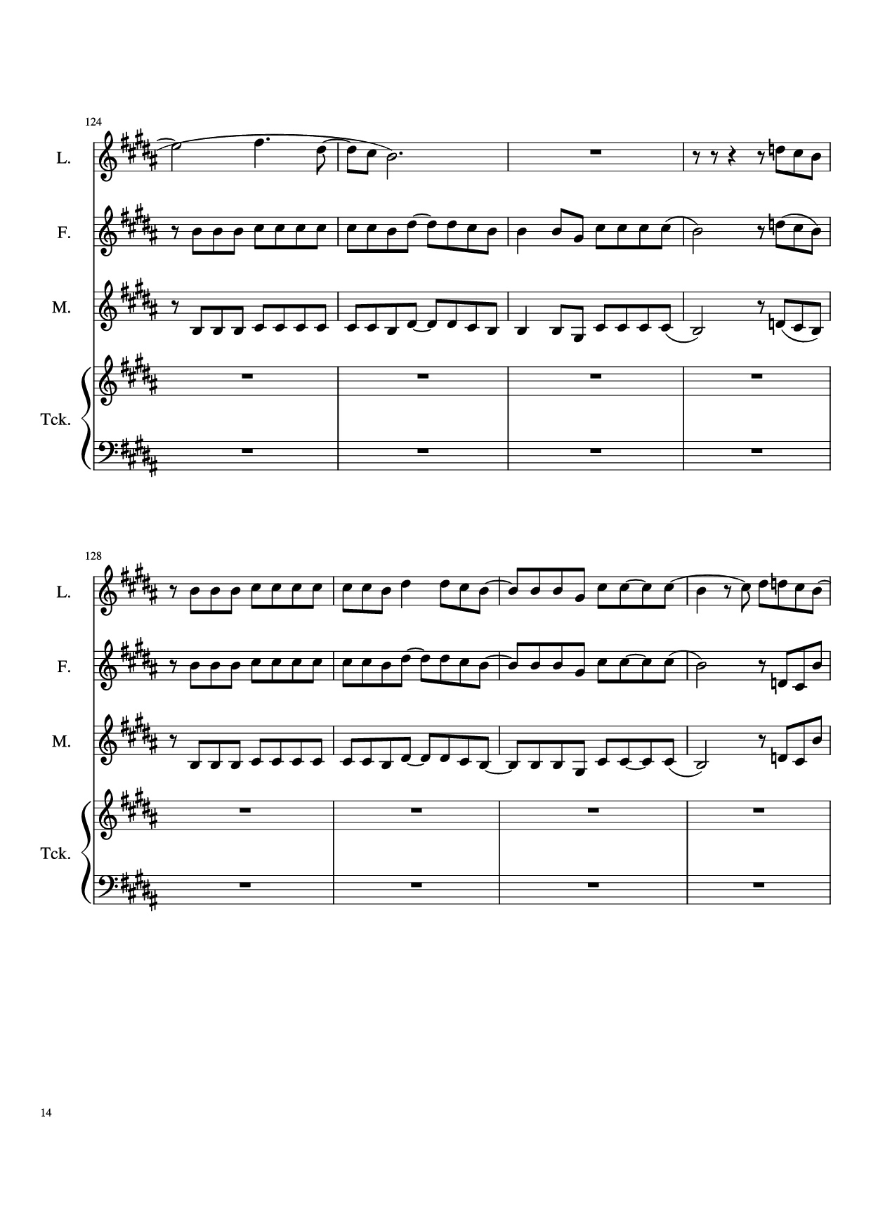 Page 14 of Sheet music PDF Piano The Ballad Of Sara Berry Piano - Music and Lyrics by