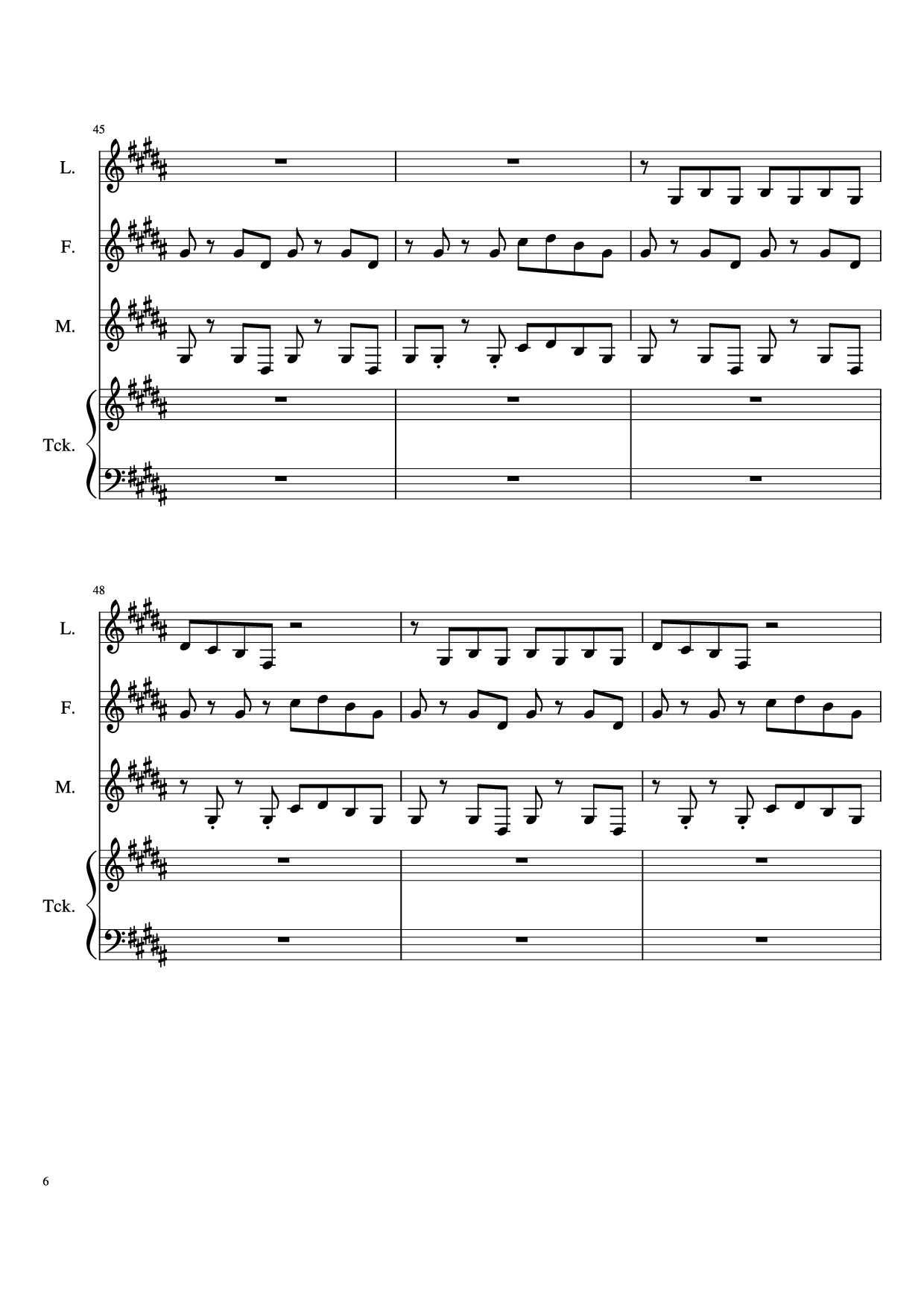 Page 6 of Sheet music PDF Piano The Ballad Of Sara Berry Piano - Music and Lyrics by
