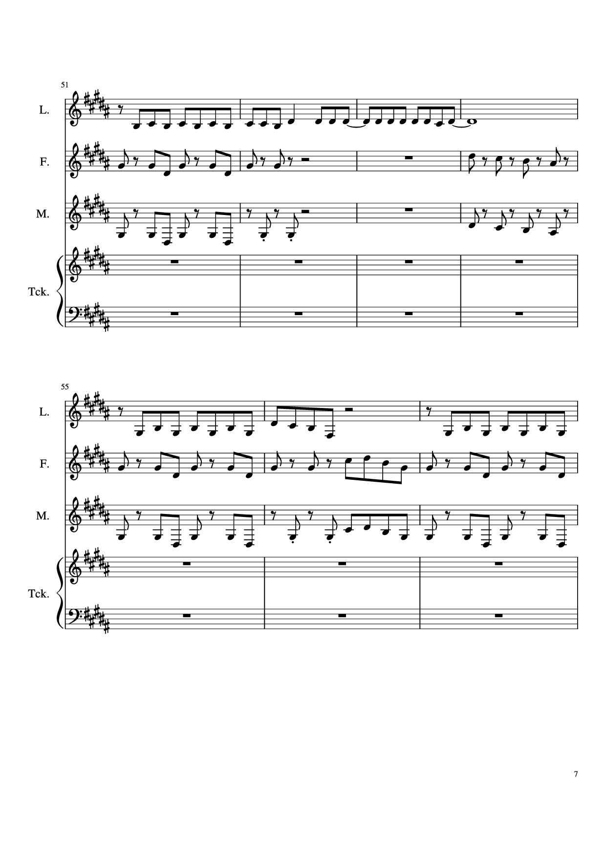 Page 7 of Sheet music PDF Piano The Ballad Of Sara Berry Piano - Music and Lyrics by