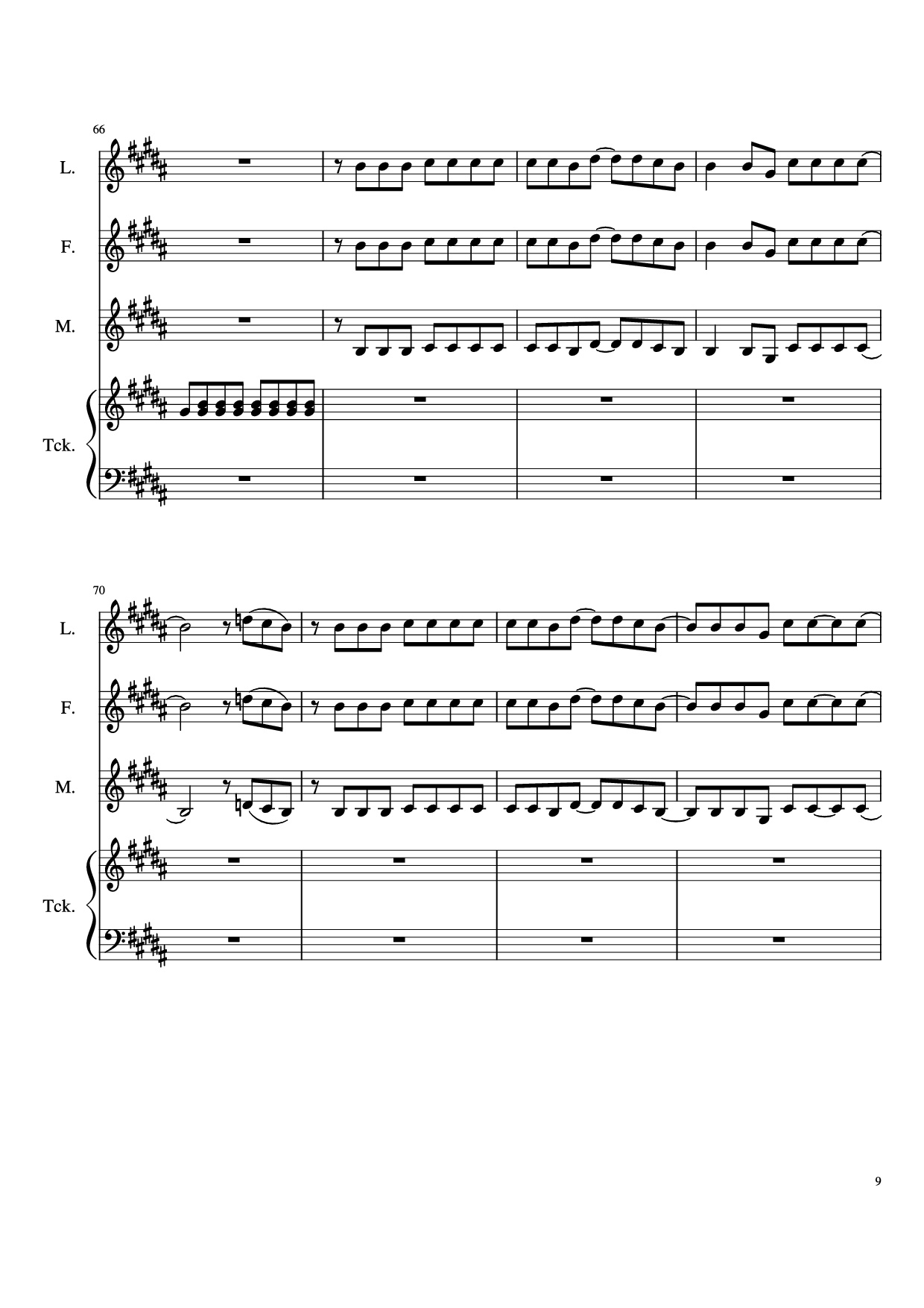 Page 9 of Sheet music PDF Piano The Ballad Of Sara Berry Piano - Music and Lyrics by