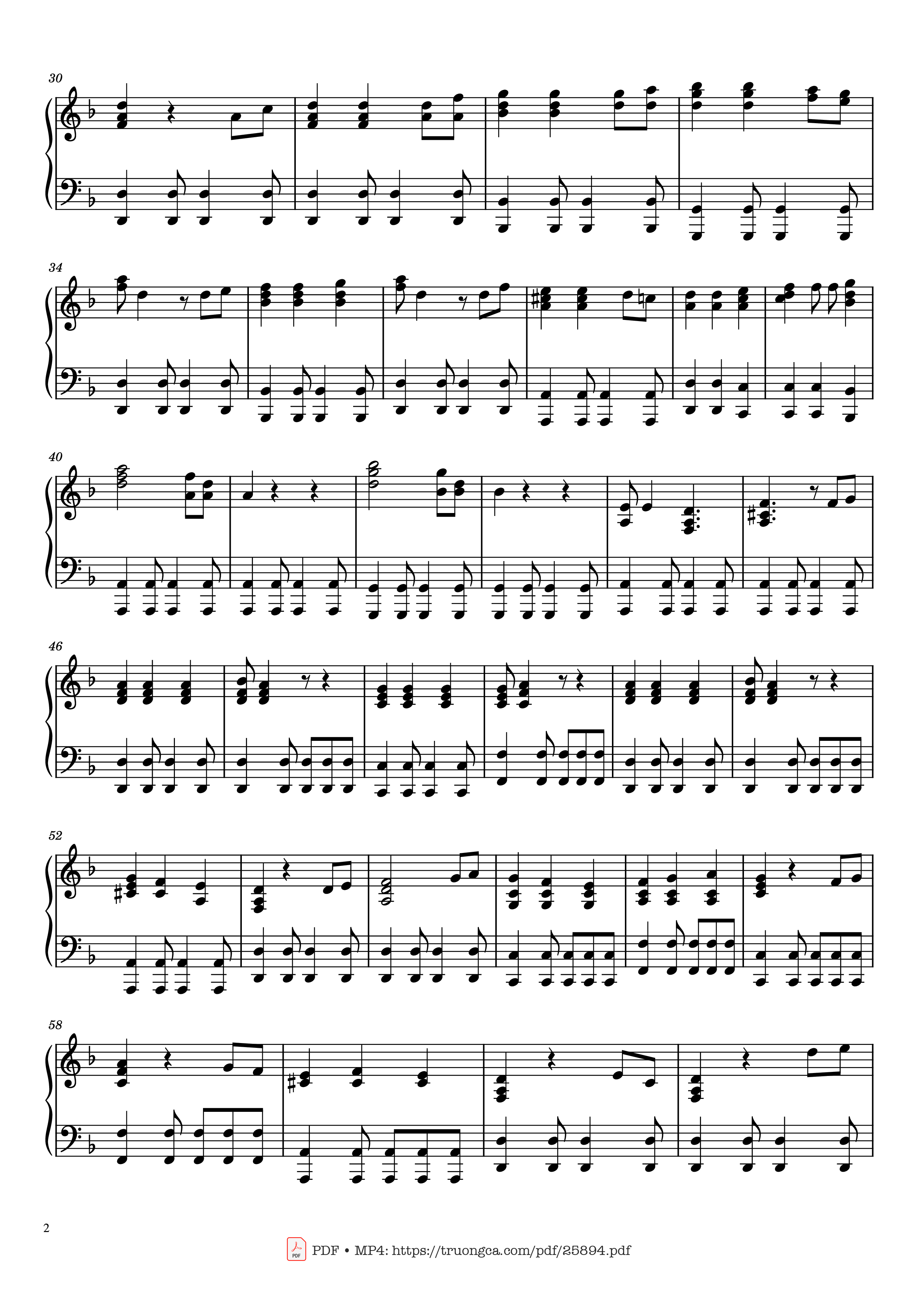Page 2 of Sheet music PDF Piano He