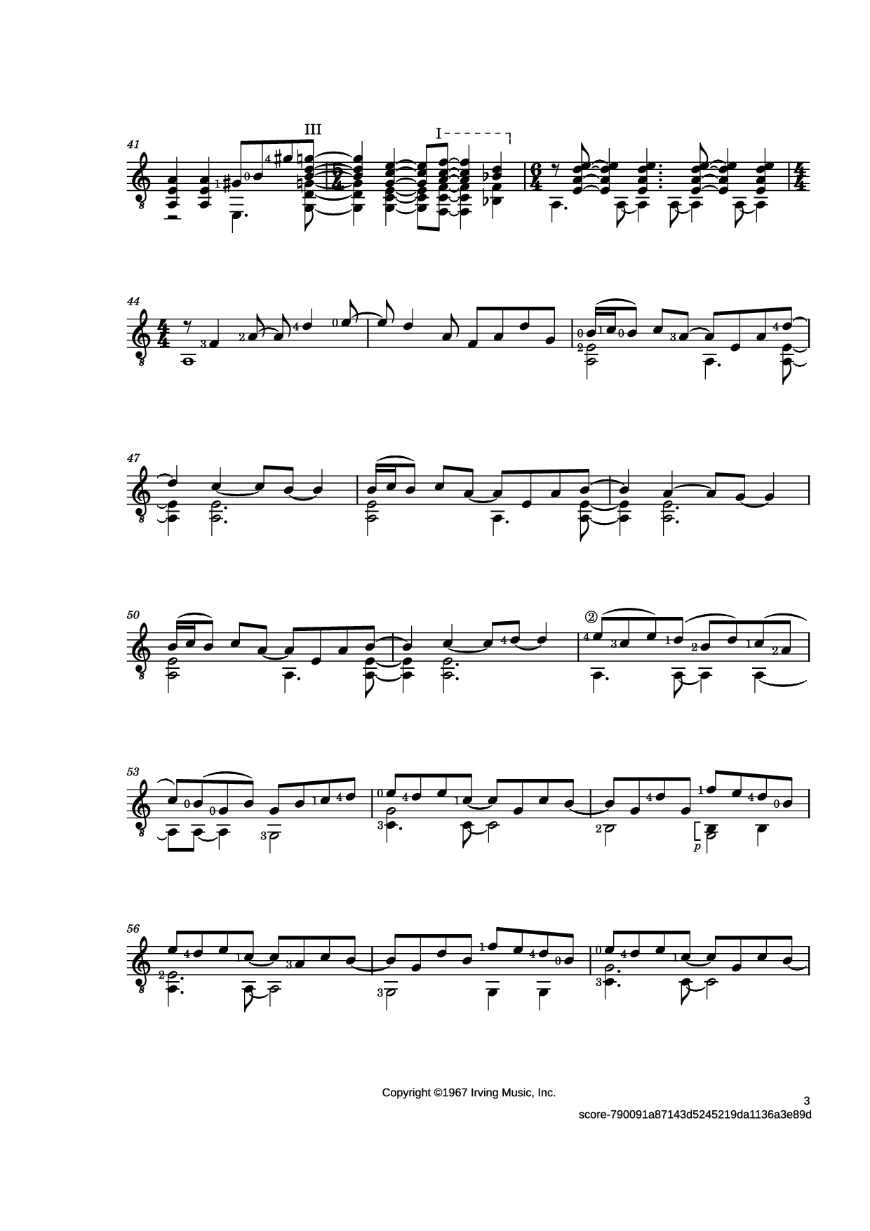 Page 3 of Sheet music PDF Guitar Tab Classical Gas Guitar TAB - Music by