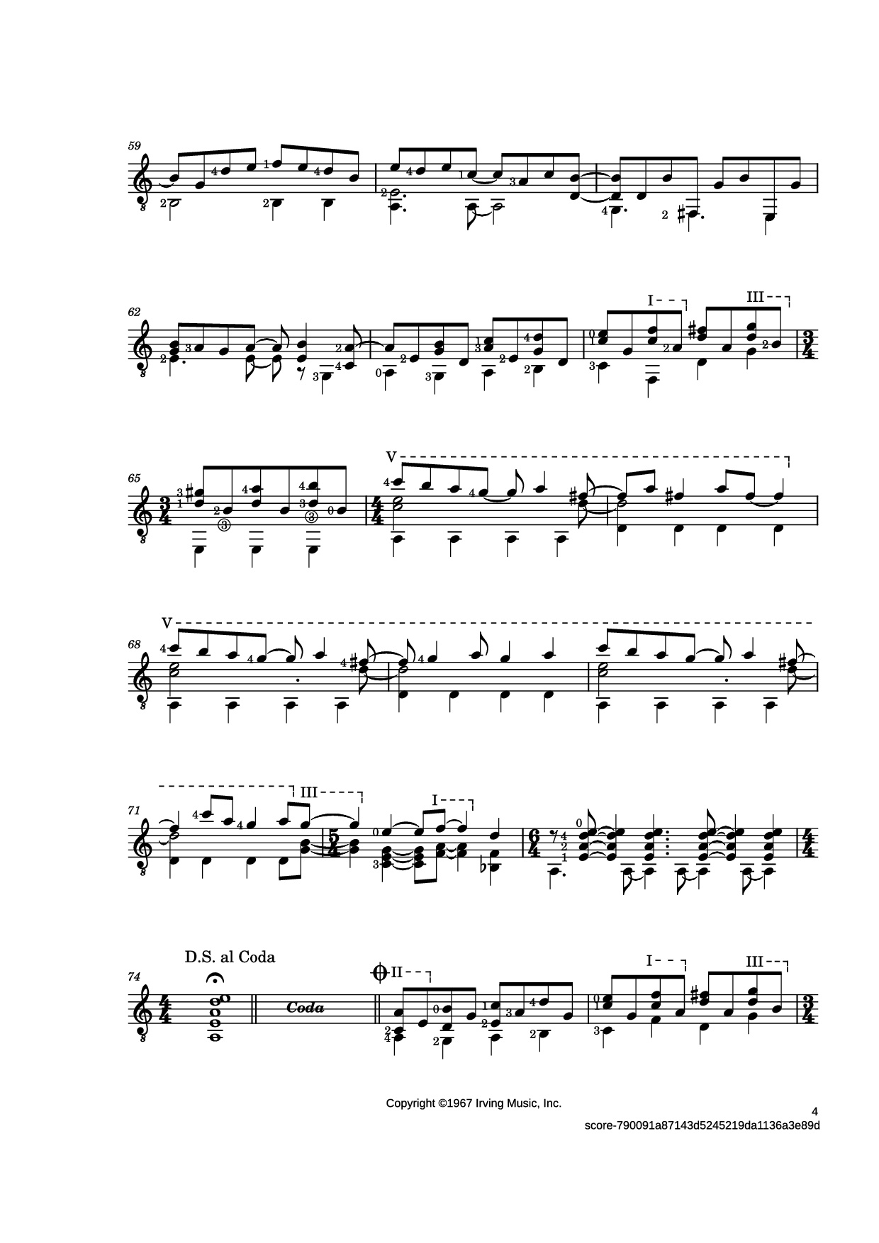 Page 4 of Sheet music PDF Guitar Tab Classical Gas Guitar TAB - Music by