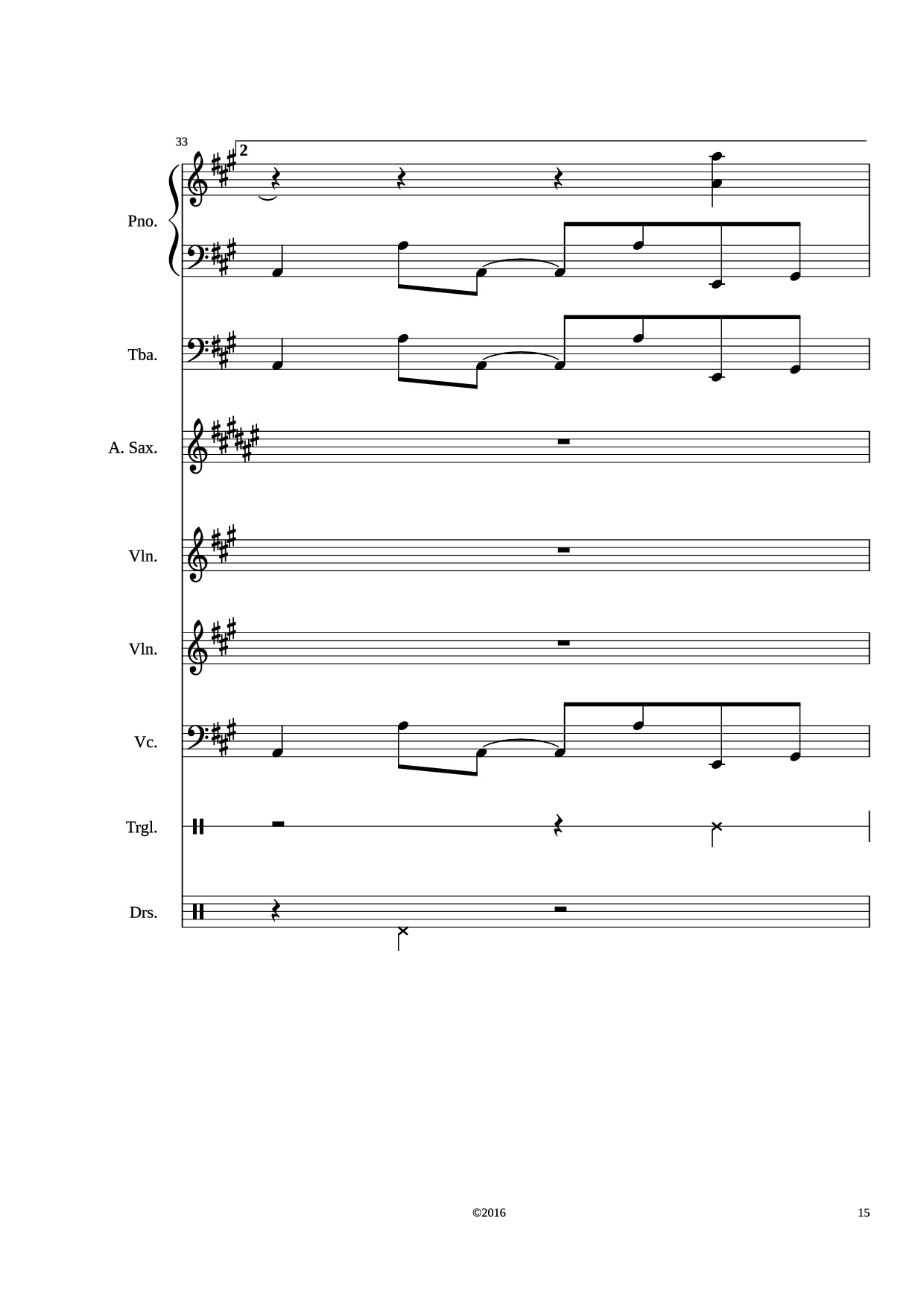 Page 15 of Sheet music PDF Stand by me Piano - Adamkyi
