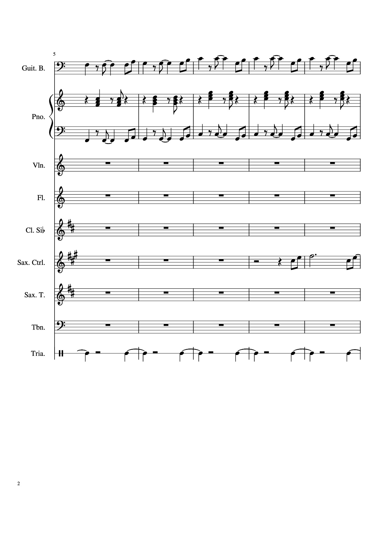 Page 2 of Sheet music PDF Stand By Me Piano & Violin - Ben E King