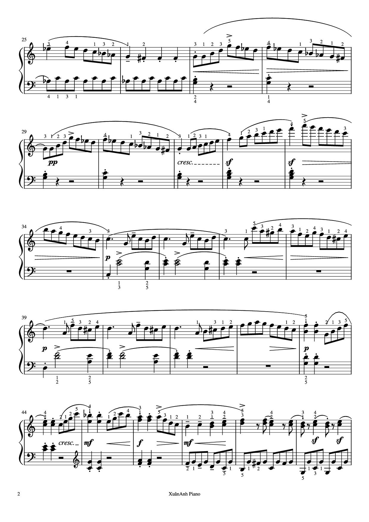 Page 2 of Sheet music PDF Piano Sonatine Op 55 No 1 Piano - Kuhlau