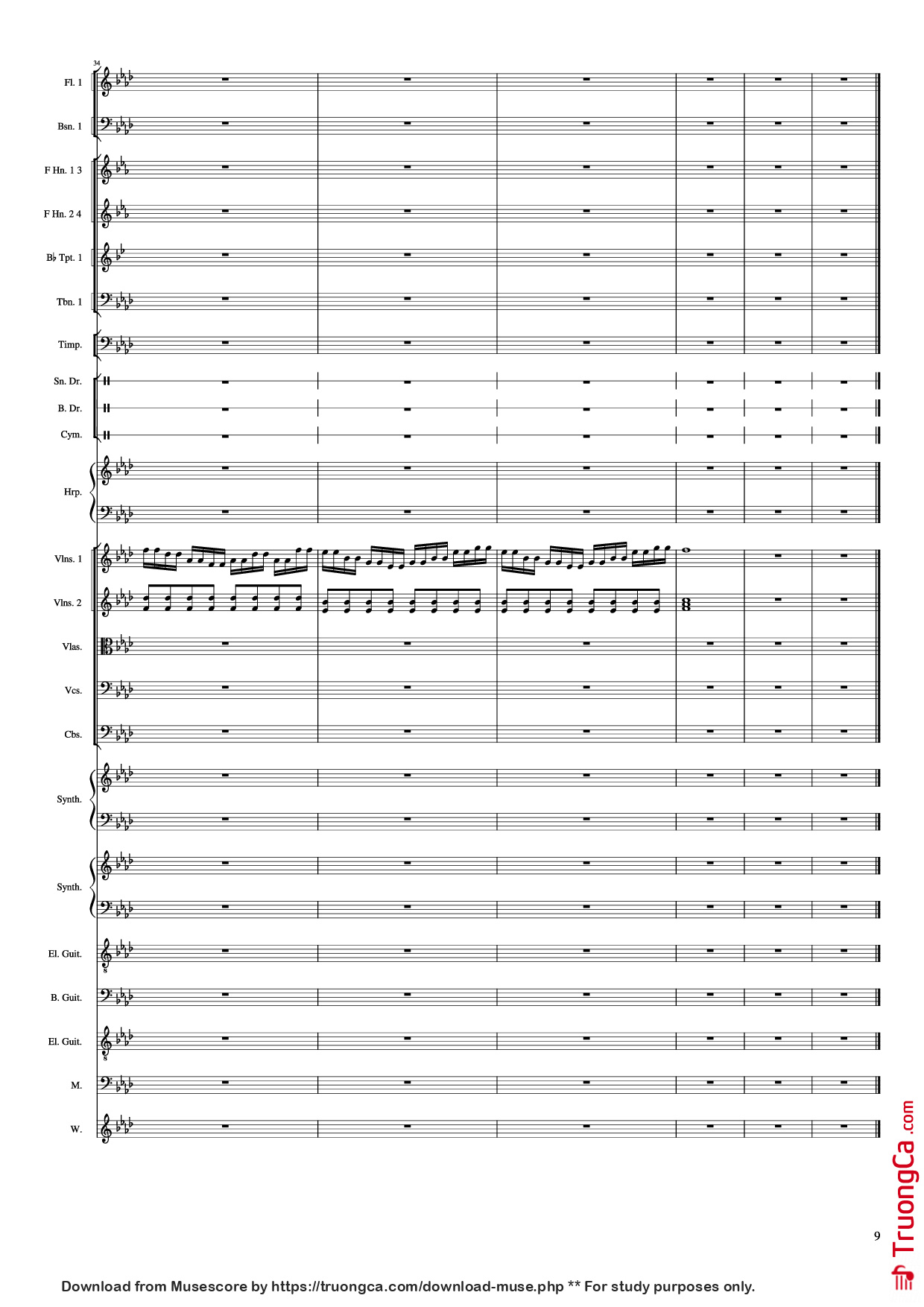 Page 9 of Sheet music PDF Excalibur - Pathfinder Music Productions