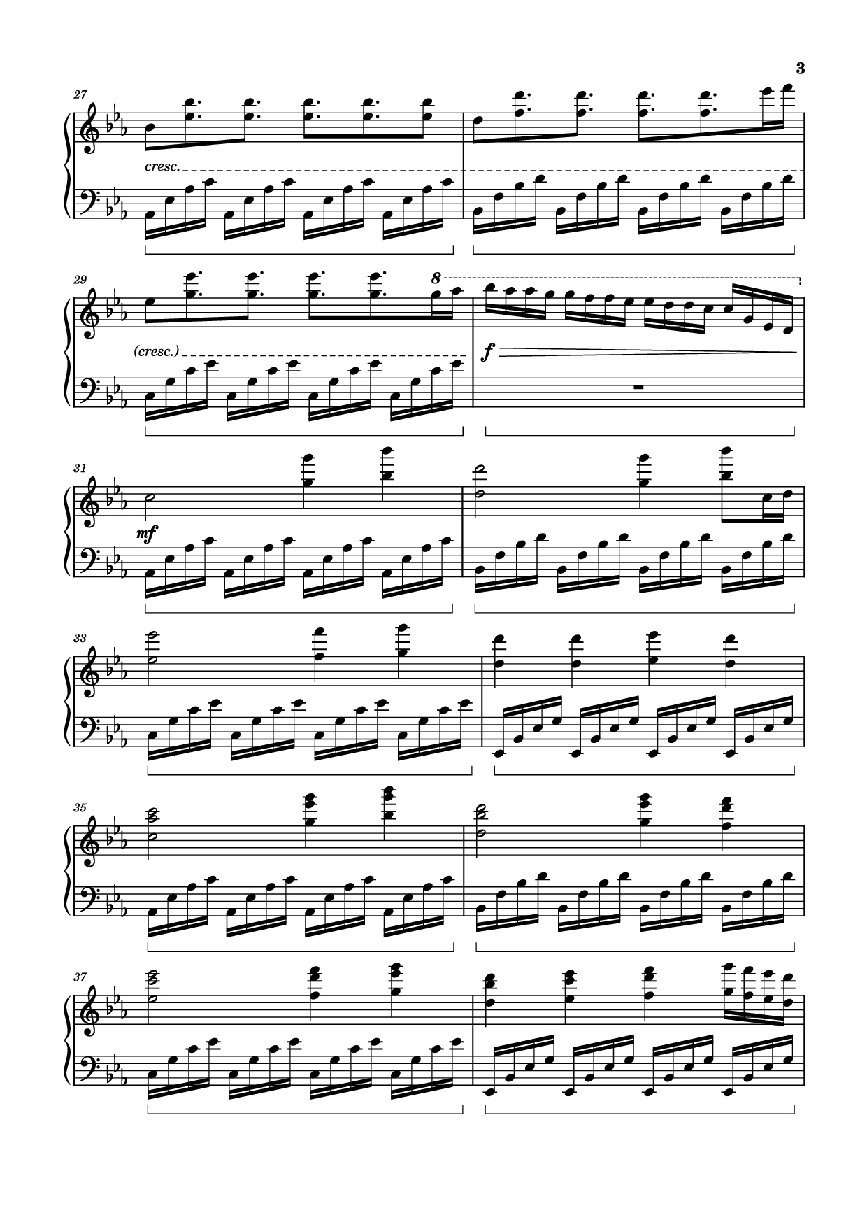 Page 3 of Sheet music PDF Piano ICARUS Piano - Arr.: Dave