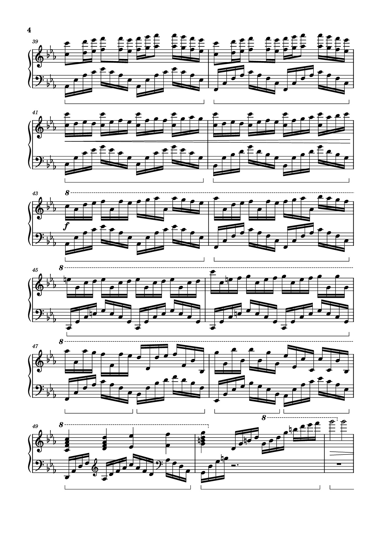 Page 4 of Sheet music PDF Piano ICARUS Piano - Arr.: Dave