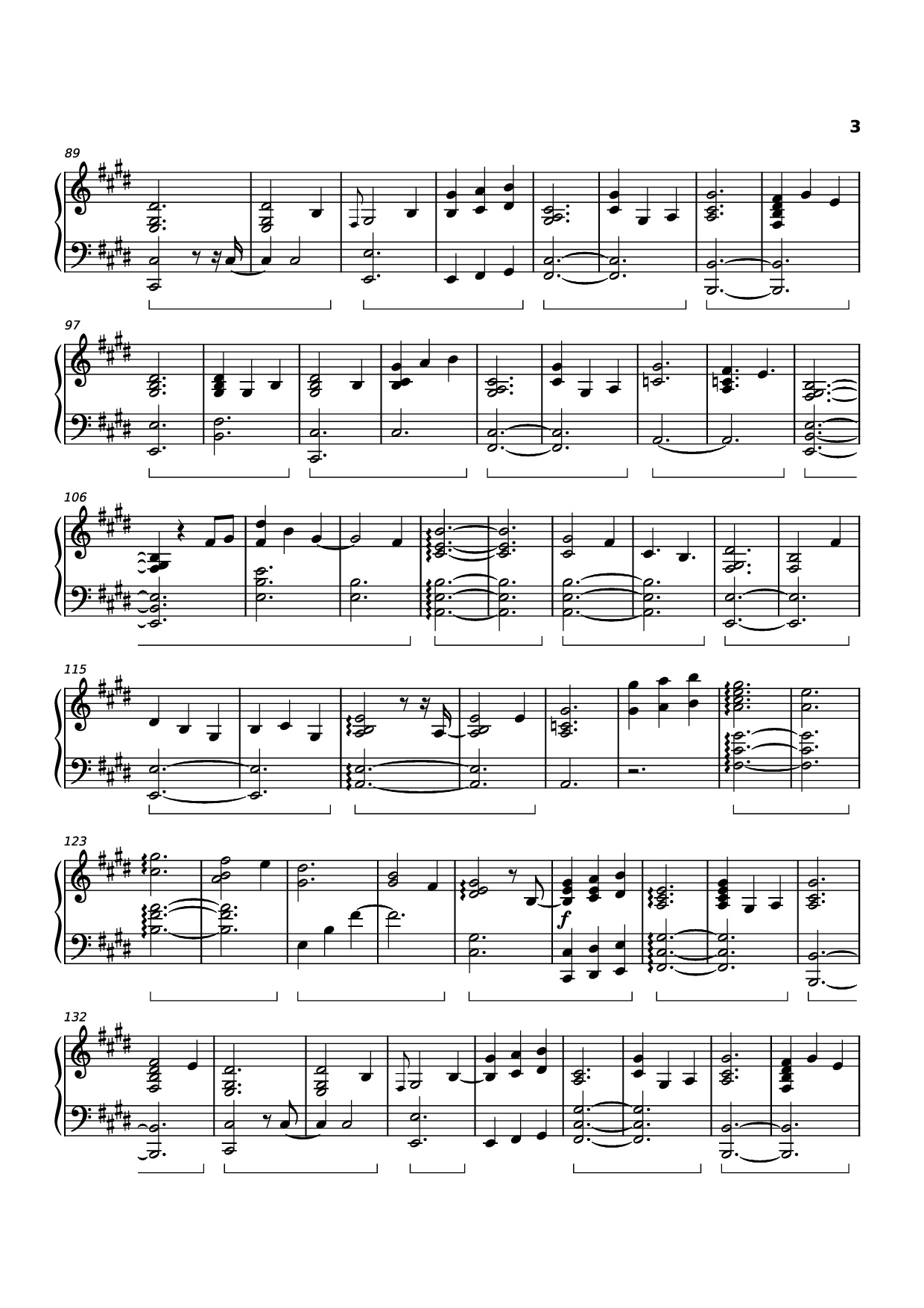 Page 3 of Sheet music PDF Piano Shouldn